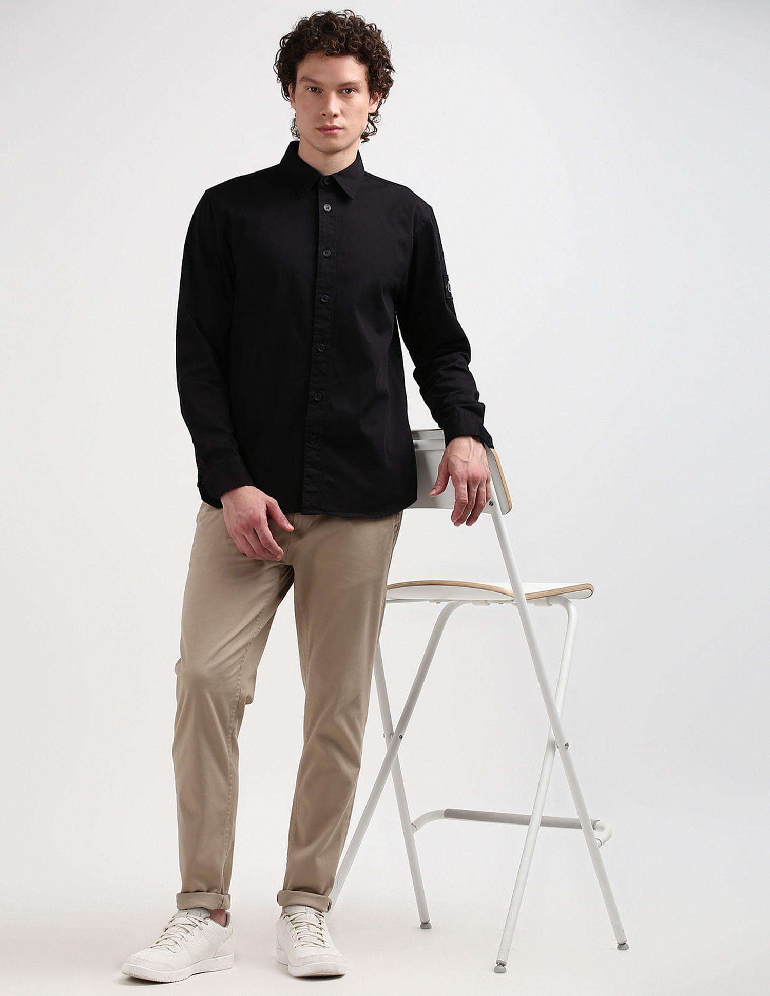 Calvin Klein Monologo Badge Relaxed Shirt