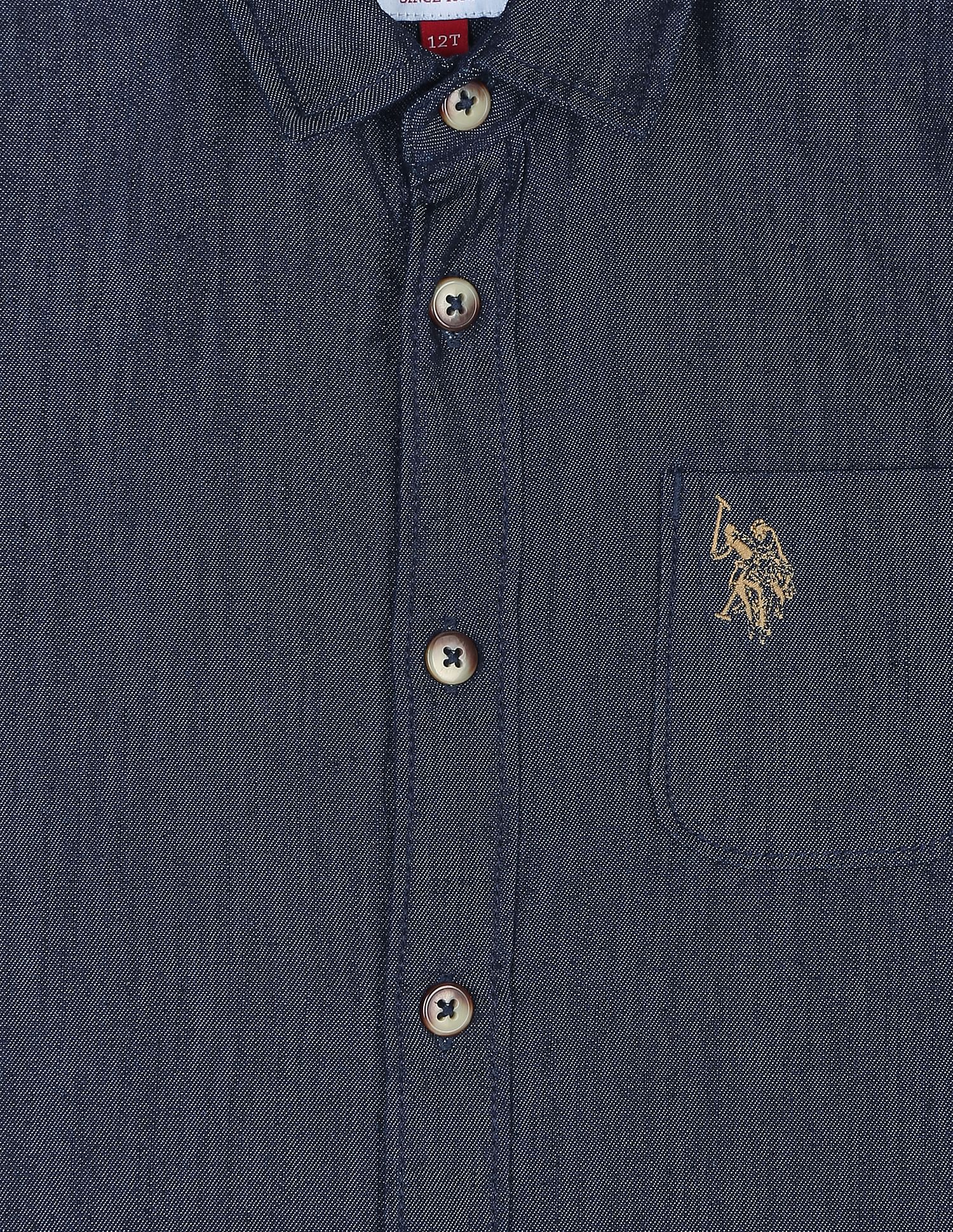 U.S. Polo Assn. Kids Boys Classic Denim Shirt