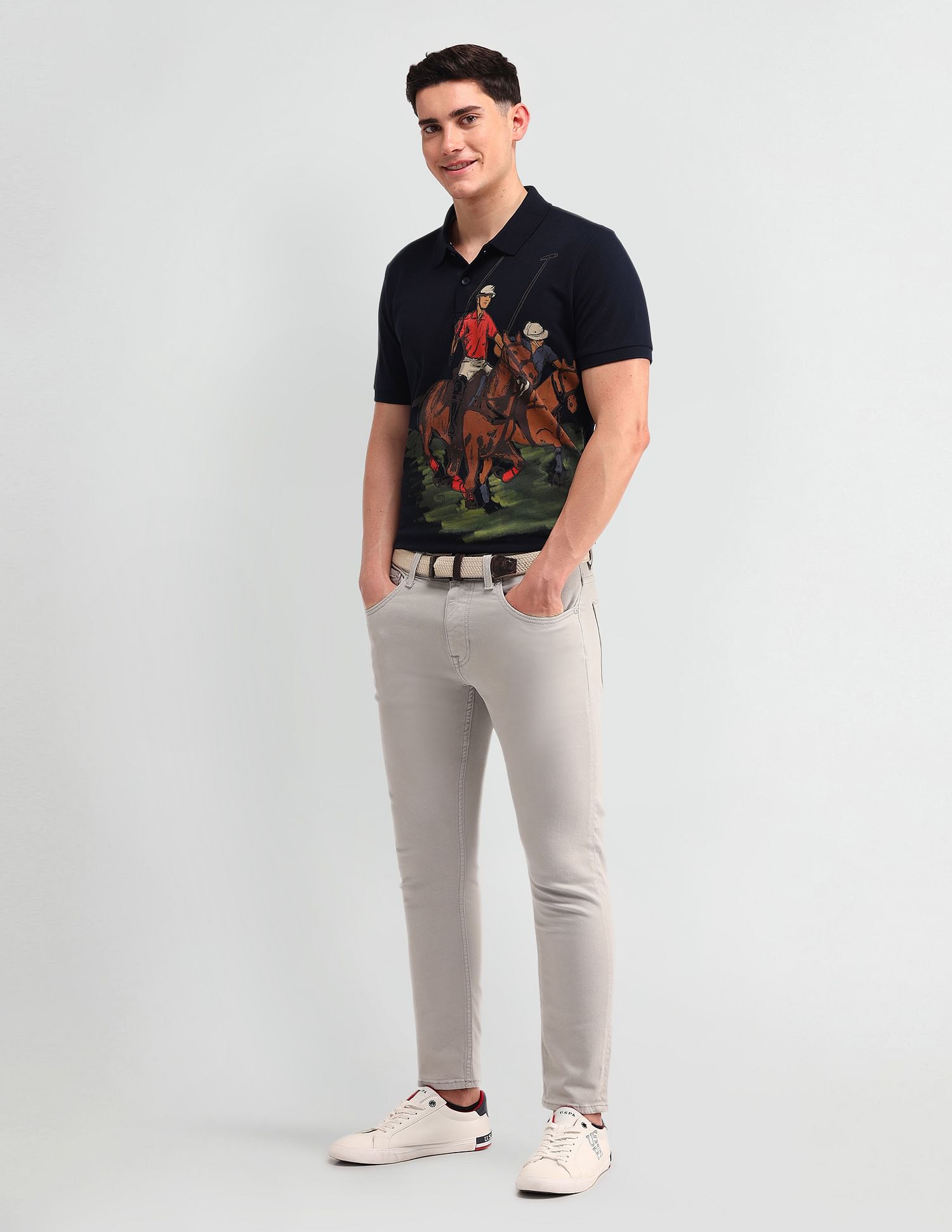 U.S. Polo Assn. Denim Co. Outdoor Muscle Fit Brand Polo Shirt