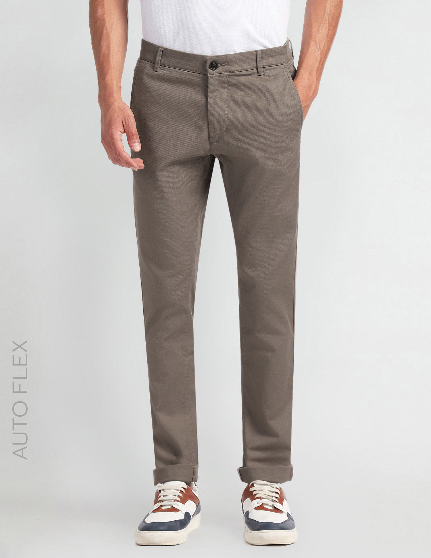 ARROW Skinny Fit Men Grey Trousers - Buy ARROW Skinny Fit Men Grey Trousers  Online at Best Prices in India | Flipkart.com