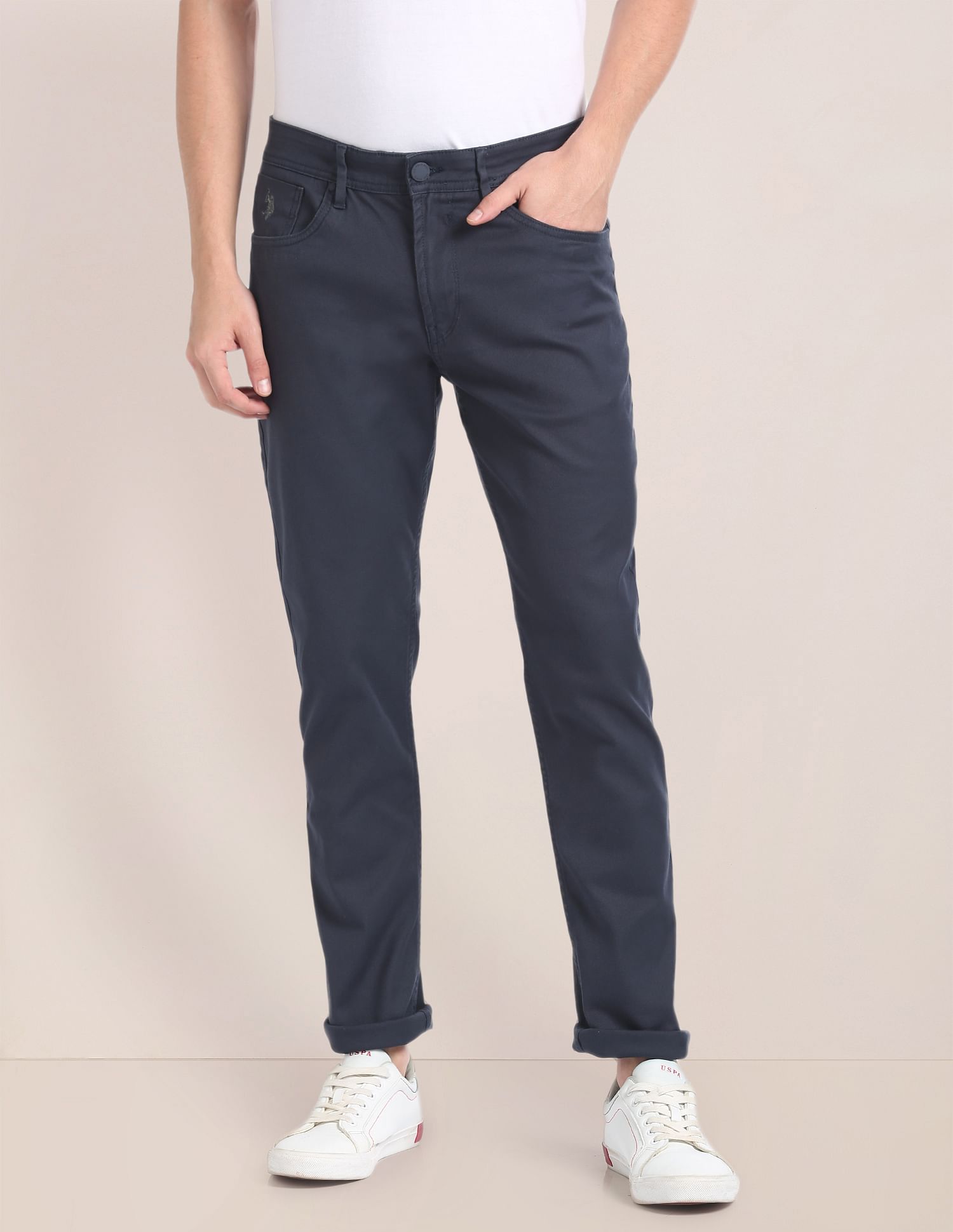 U.S. Polo Assn. Brandon Slim Tapered Fit Twill Trousers