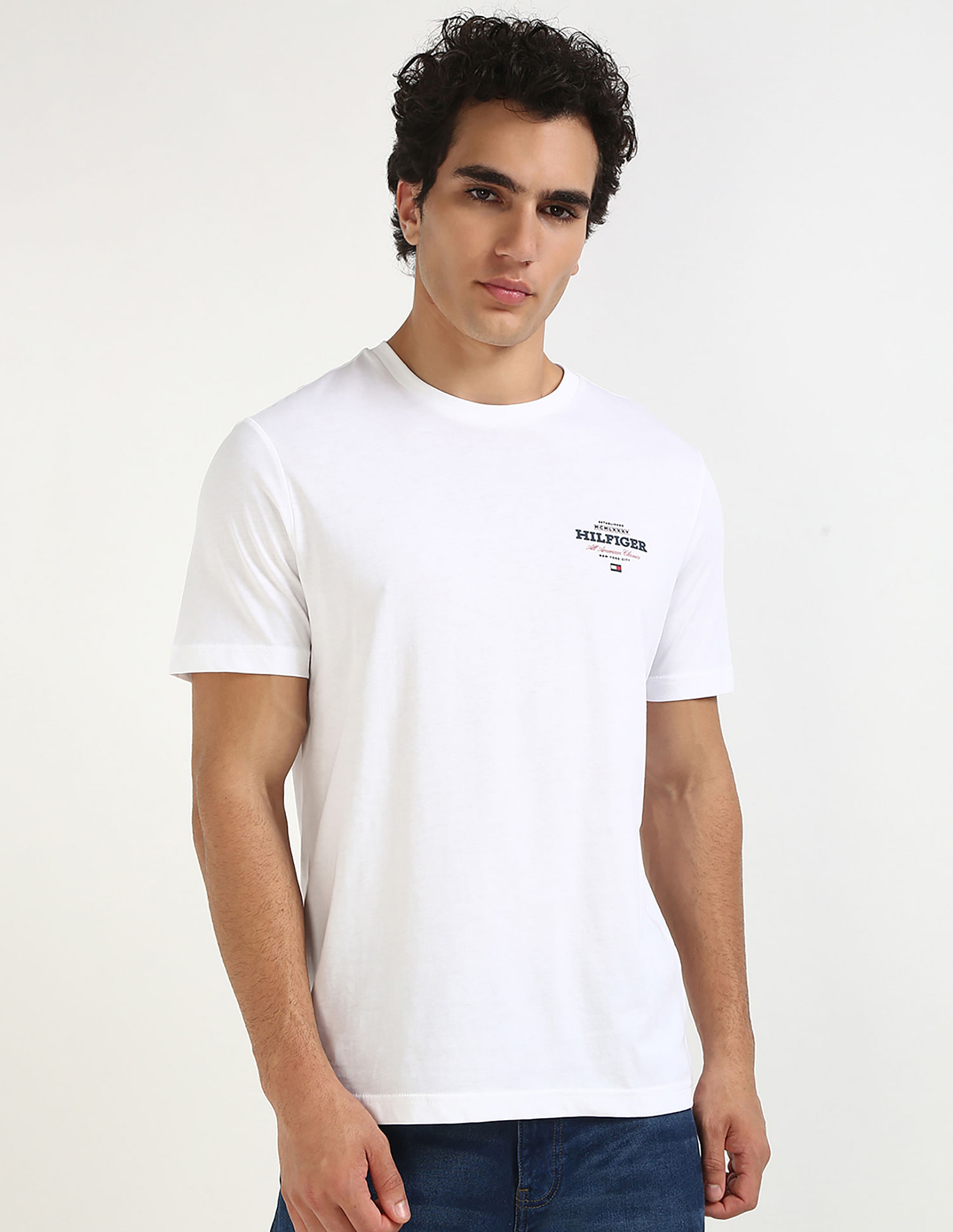 Tommy Hilfiger Logo Regular-Fit Cotton T-Shirt