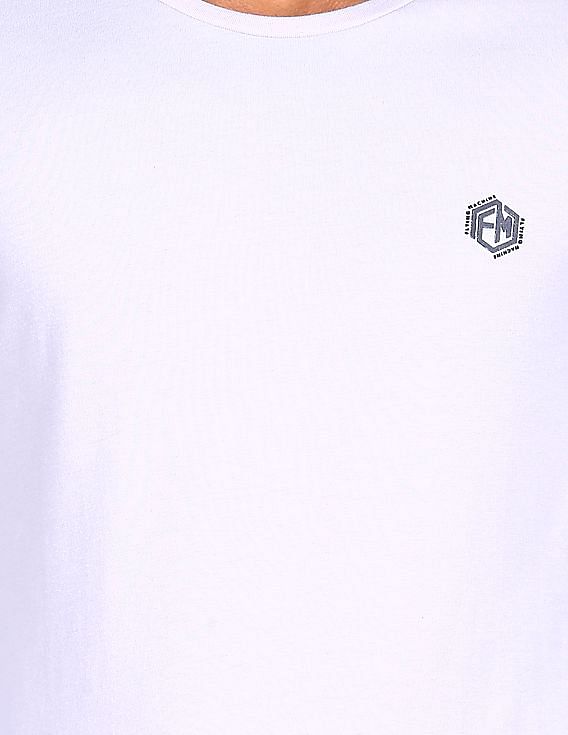 Flying Machine Round Neck Long Sleeve T-Shirt