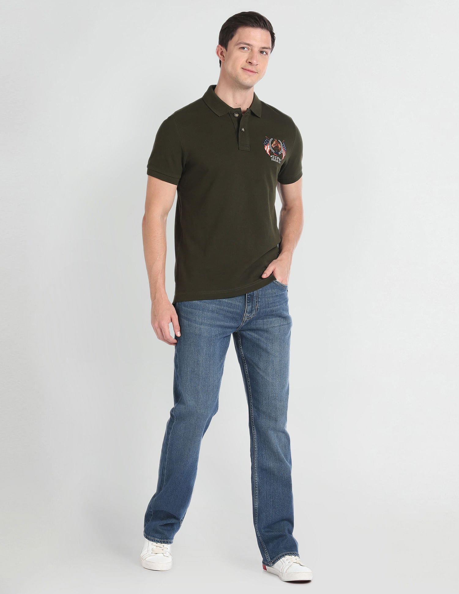 U.S. Polo Assn. Denim Co. Connor Bootcut Fit Blue Jeans