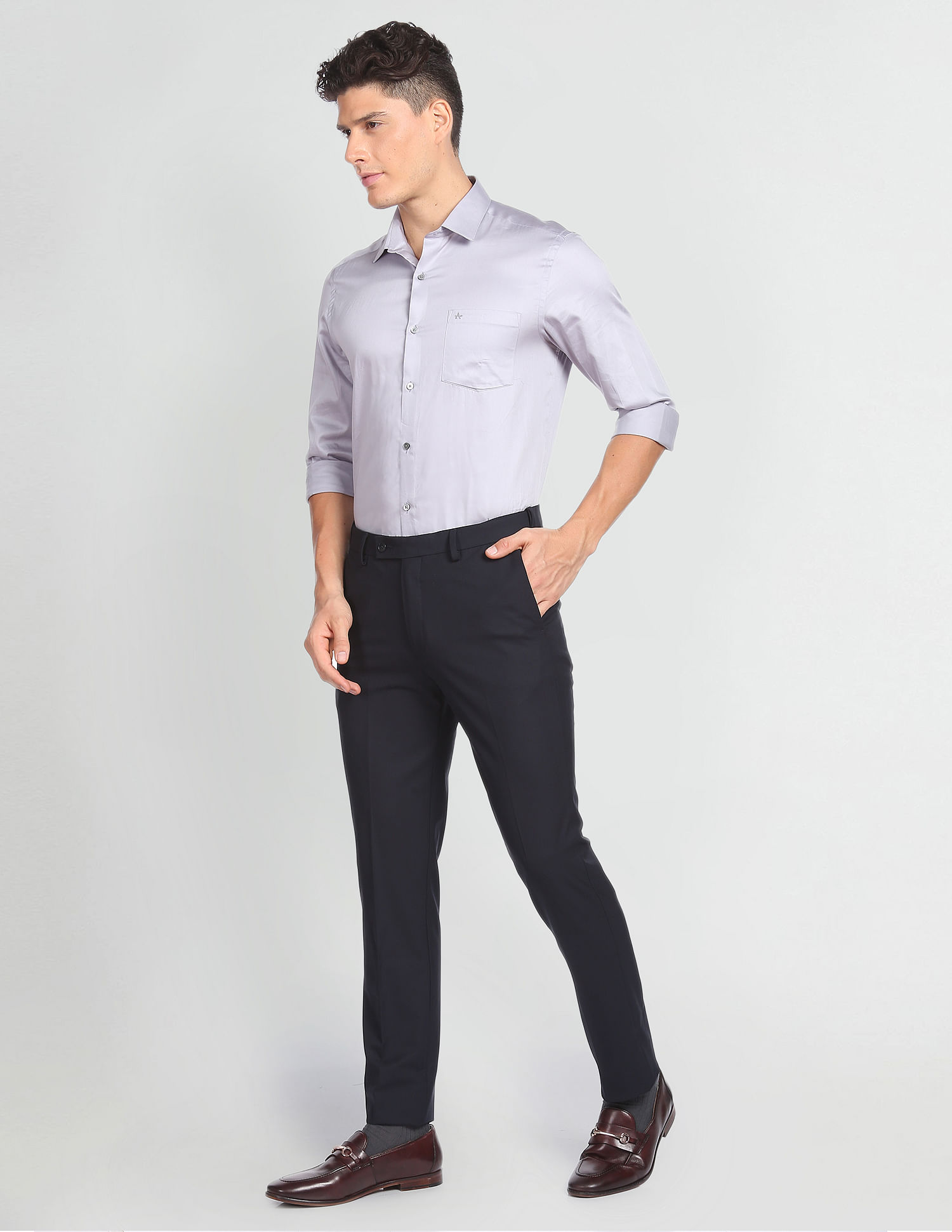 Classic Design Elegant Slim Fit Dress Pants Men's Formal - Temu Canada-mncb.edu.vn