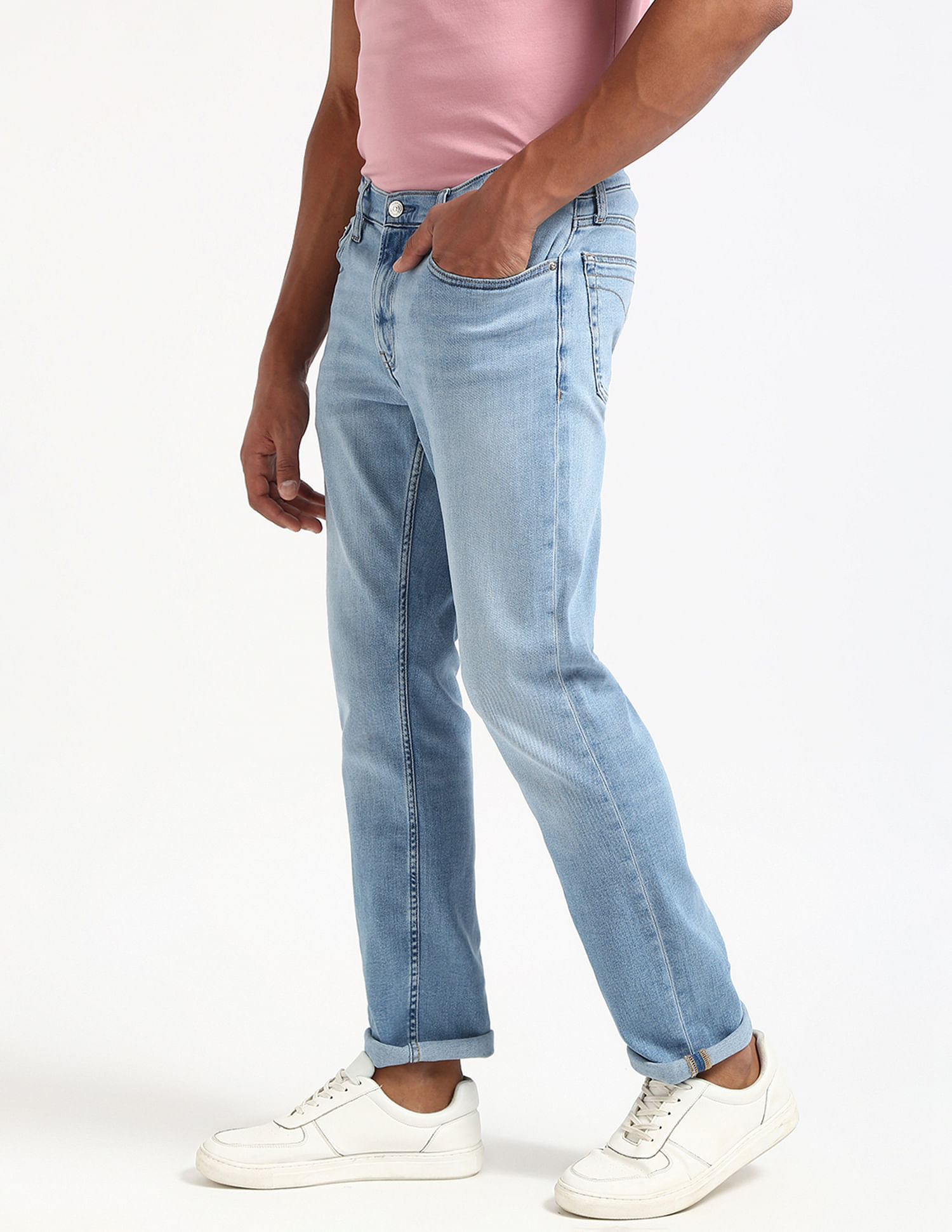 Calvin Klein Jeans Slim Fit Mid-Rise Jeans