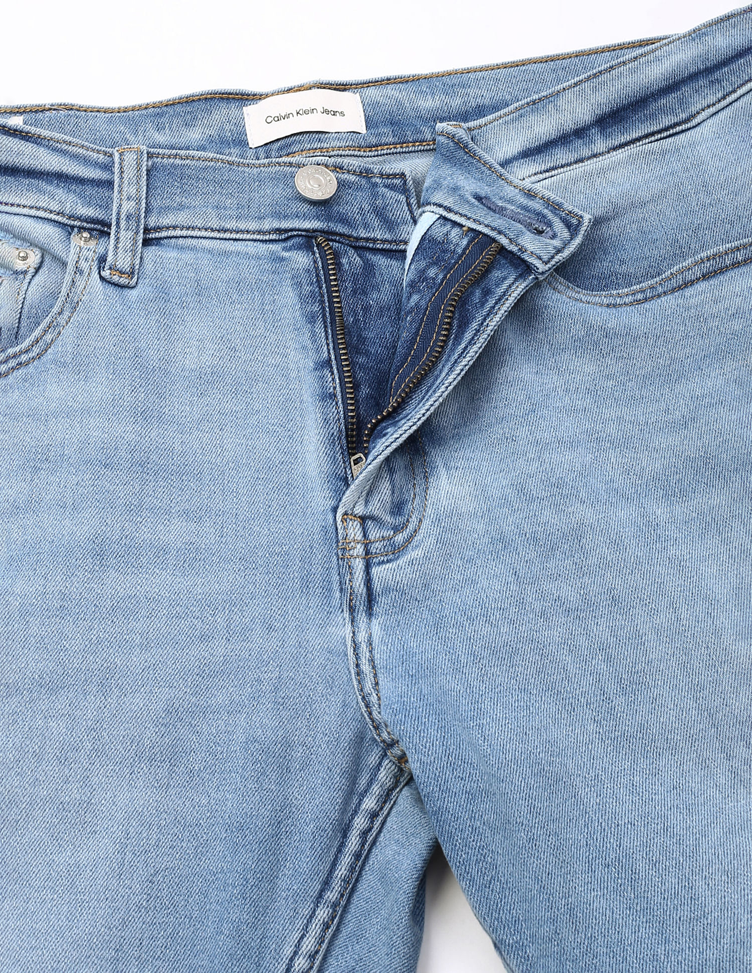 Calvin Klein Jeans Slim Fit Mid-Rise Jeans