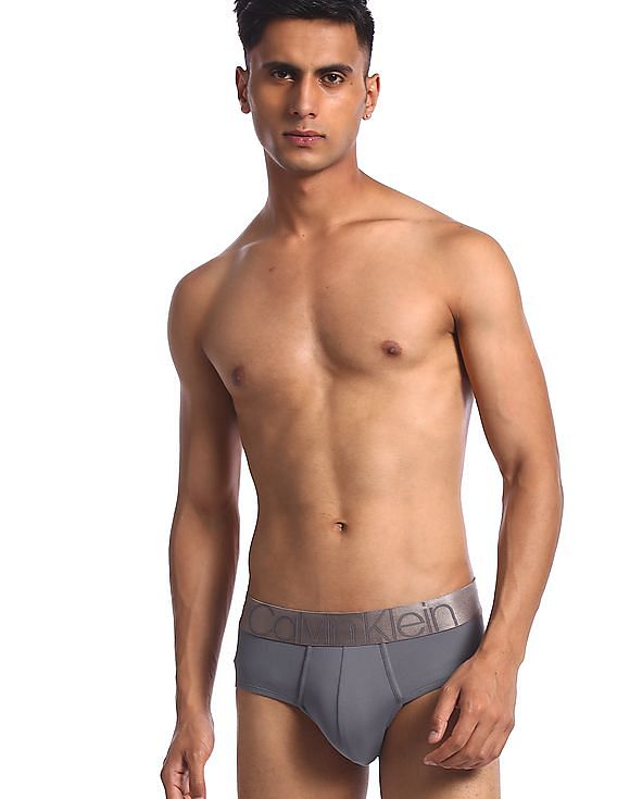 Buy Calvin Klein Underwear Elasticized Waistband Solid Hip Briefs 