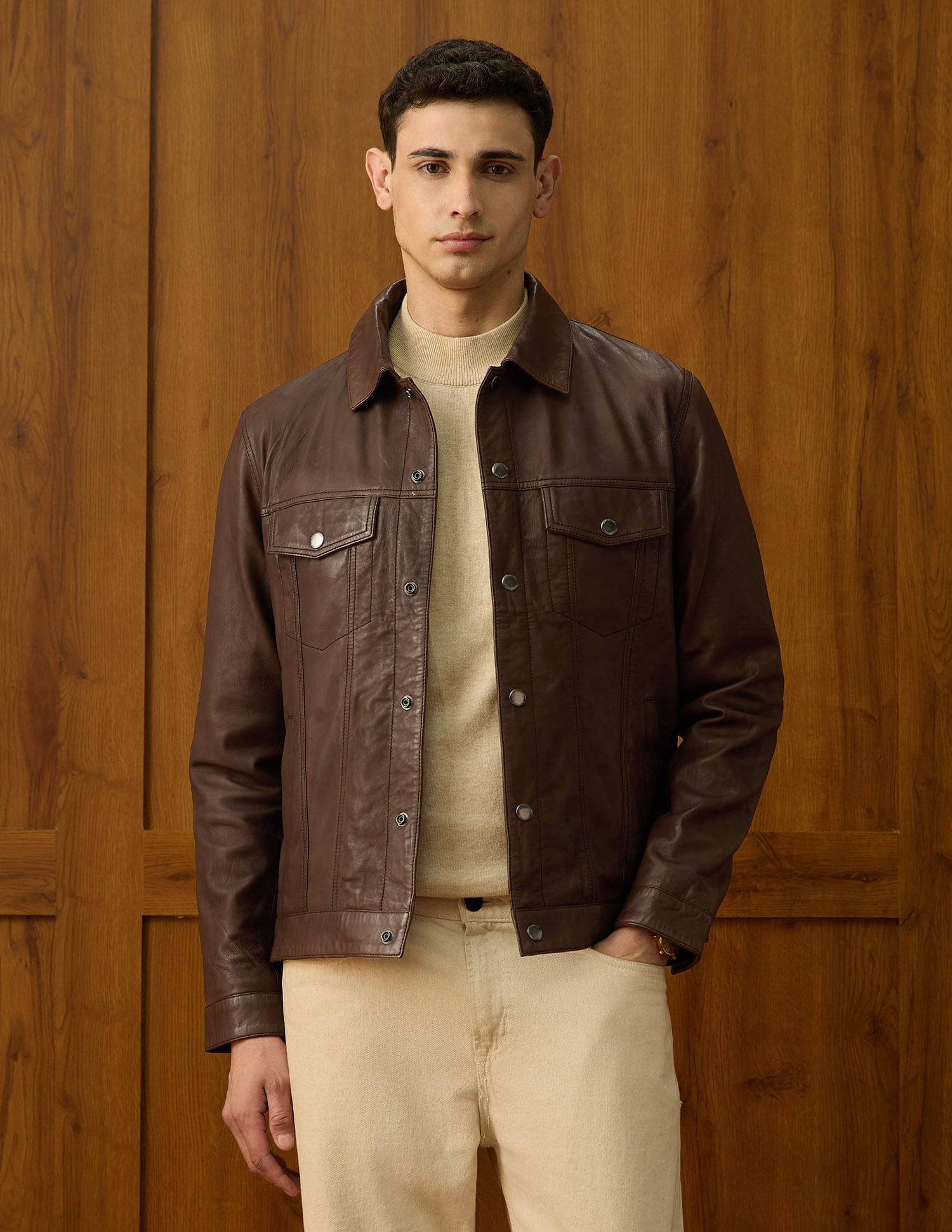 Buy U.S. Polo Assn. Equestrian Aisle Theater Leather Jacket 