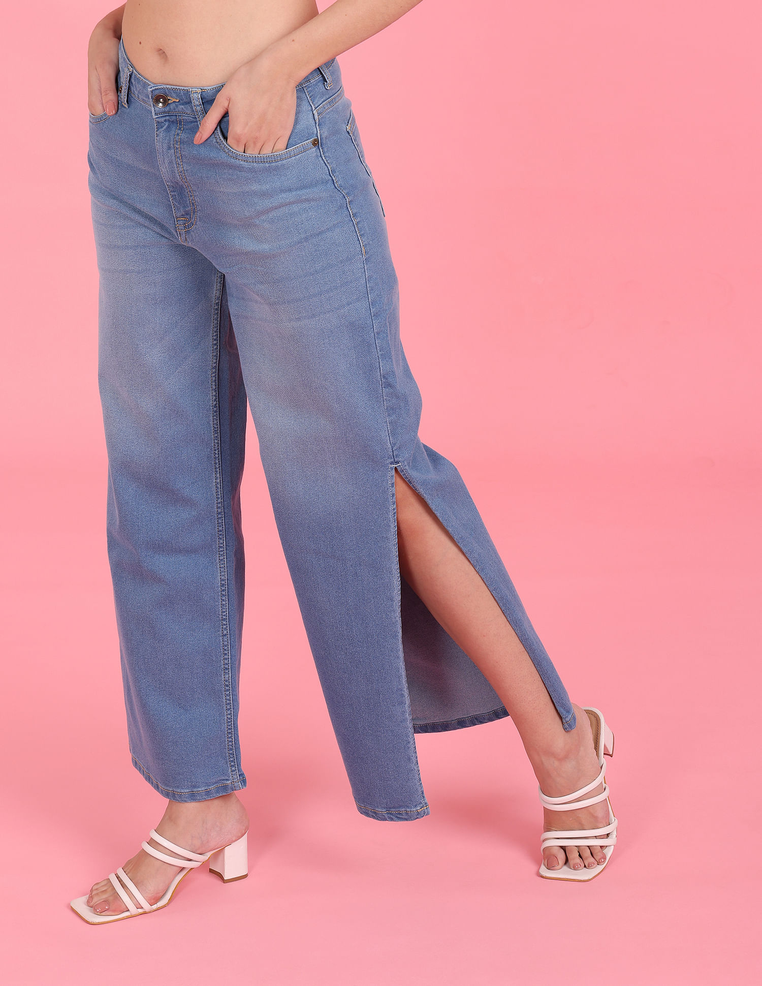 Buy Flying Machine Women High Rise Flared Jeans - NNNOW.com