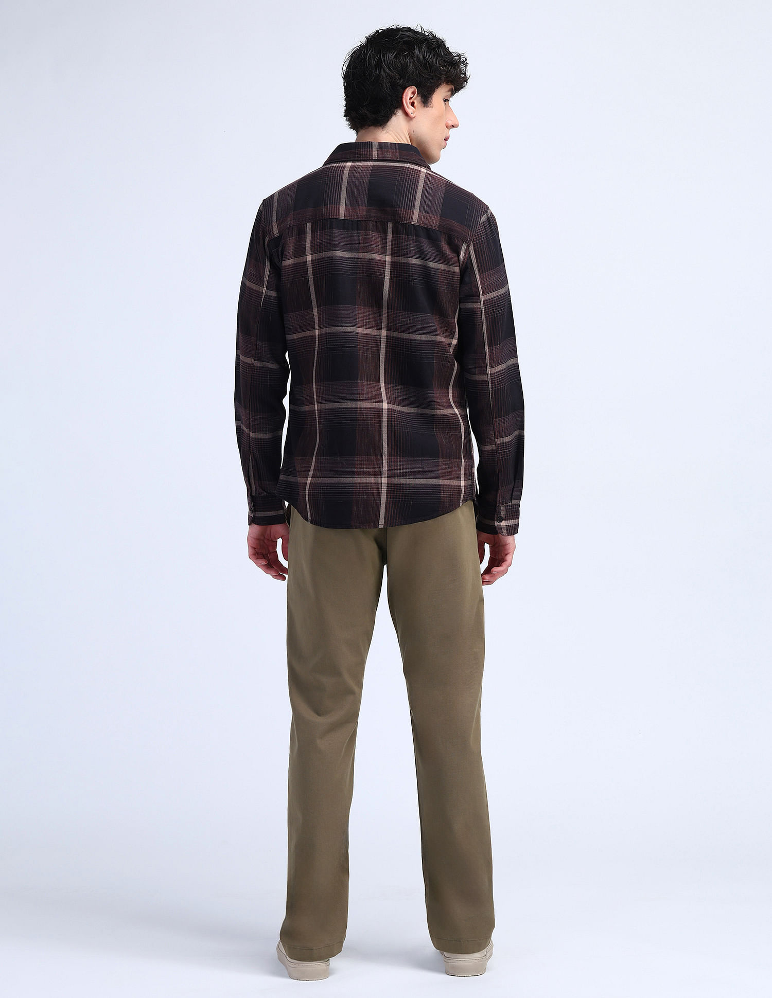 Flying Machine F-Jango Straight Fit Mid Rise Trousers