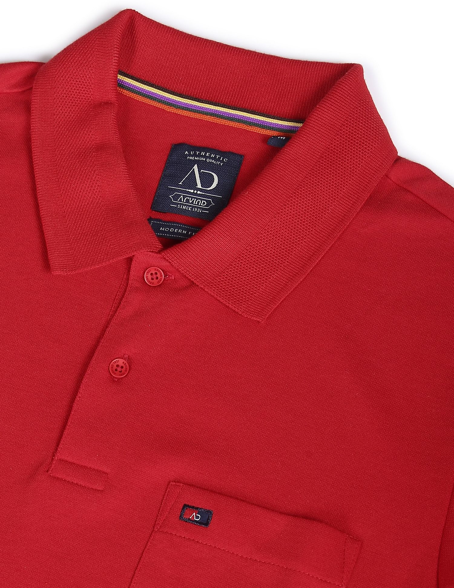AD by Arvind Chest Pocket Easy Polo Shirt