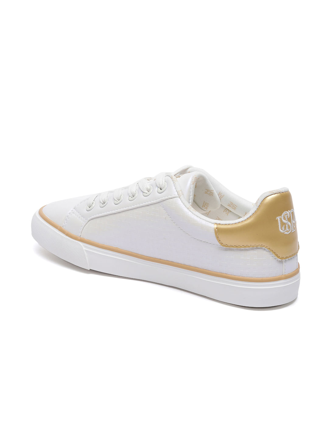 U.S. Polo Assn. Women Panelled Textured Lace Up Alisson Sneakers