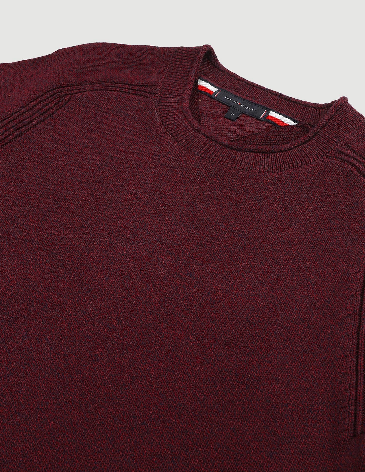 Tommy Hilfiger Mouline Fisherman Crew Neck Sweater