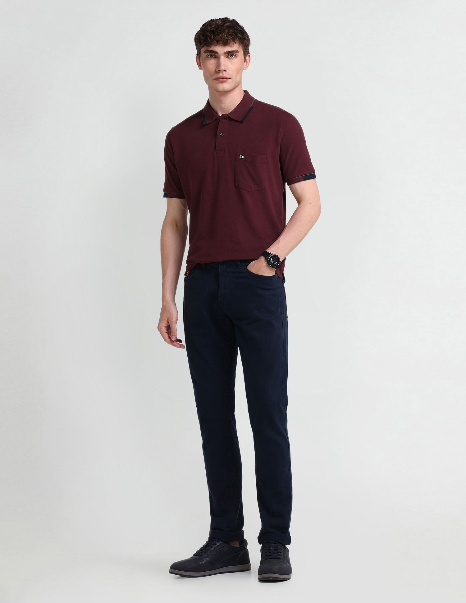Arrow Sport Solid Regular Polo Shirt