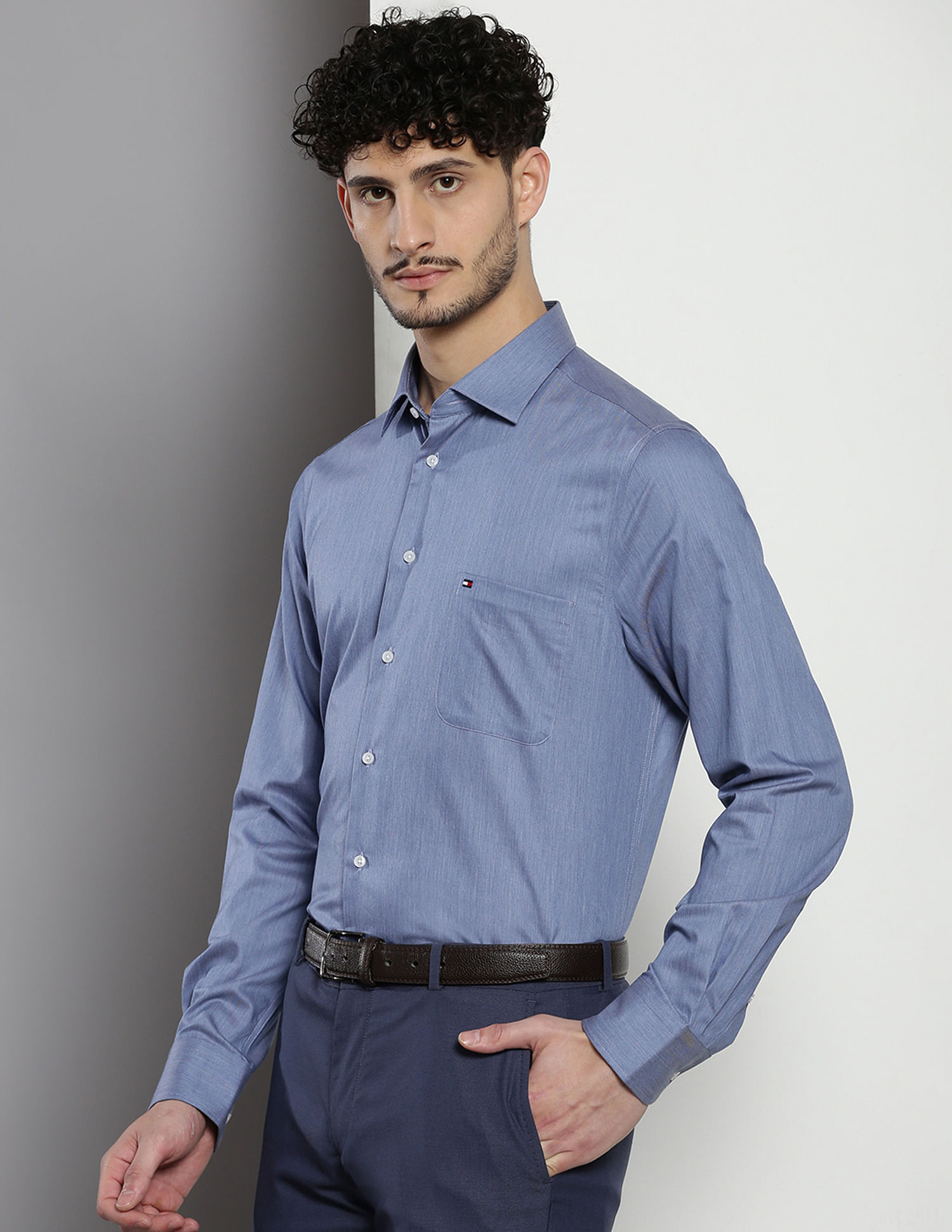 Tommy Hilfiger Cotton Twill Formal Shirt