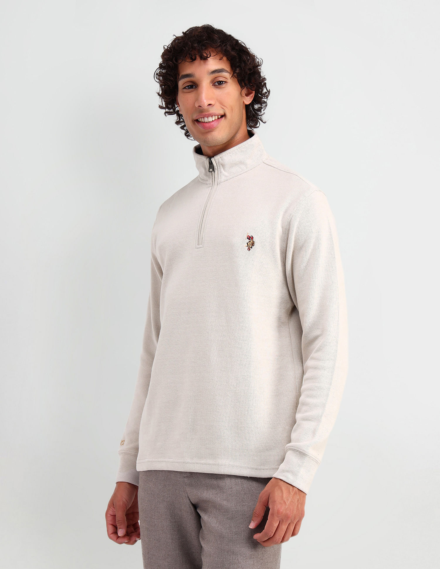 U.S. Polo Assn. Denim Co. High Neck Regular Fit Sweatshirt
