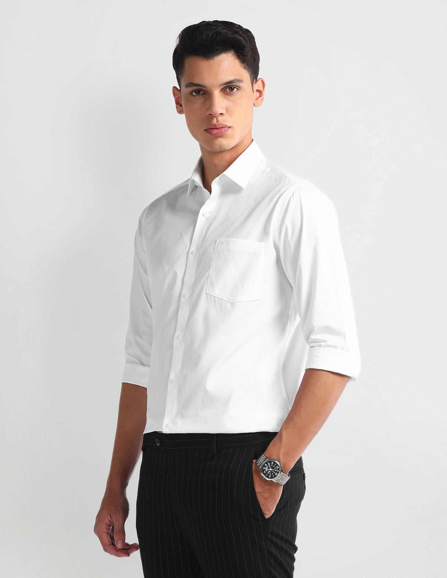 Arrow Manhattan Slim Cotton Shirt