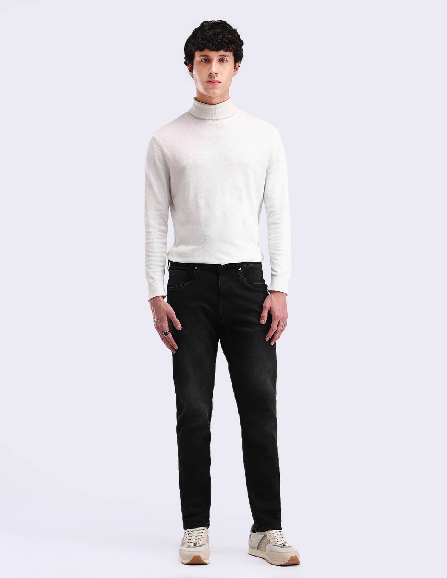 Flying Machine Slash Slim Tapered Jeans