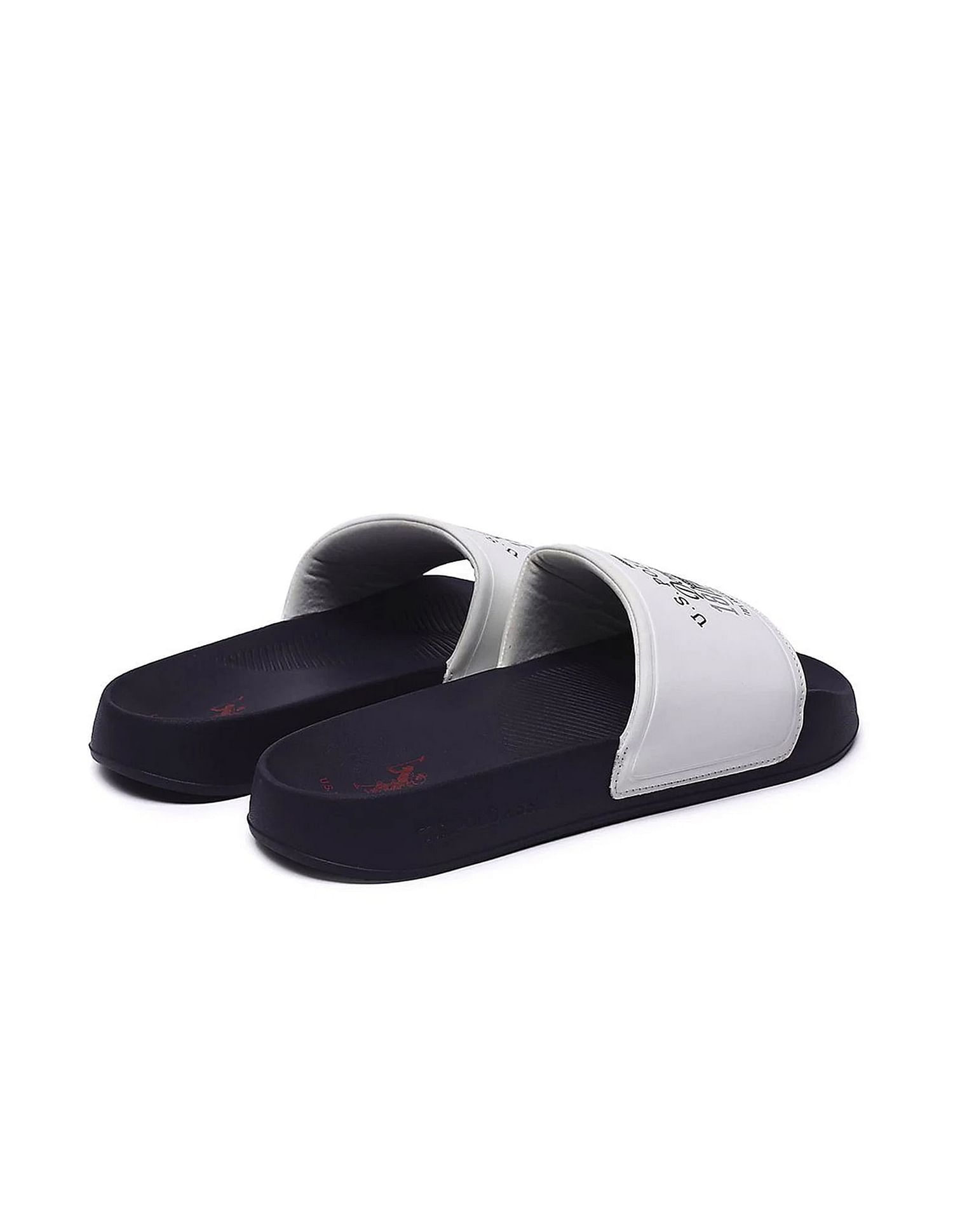 U.S. Polo Assn. Men Brand Print Open Toe Toplin 5.0 Slides