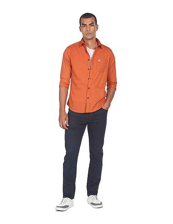 U.S. Polo Assn. Patch Pocket Solid Casual Shirt