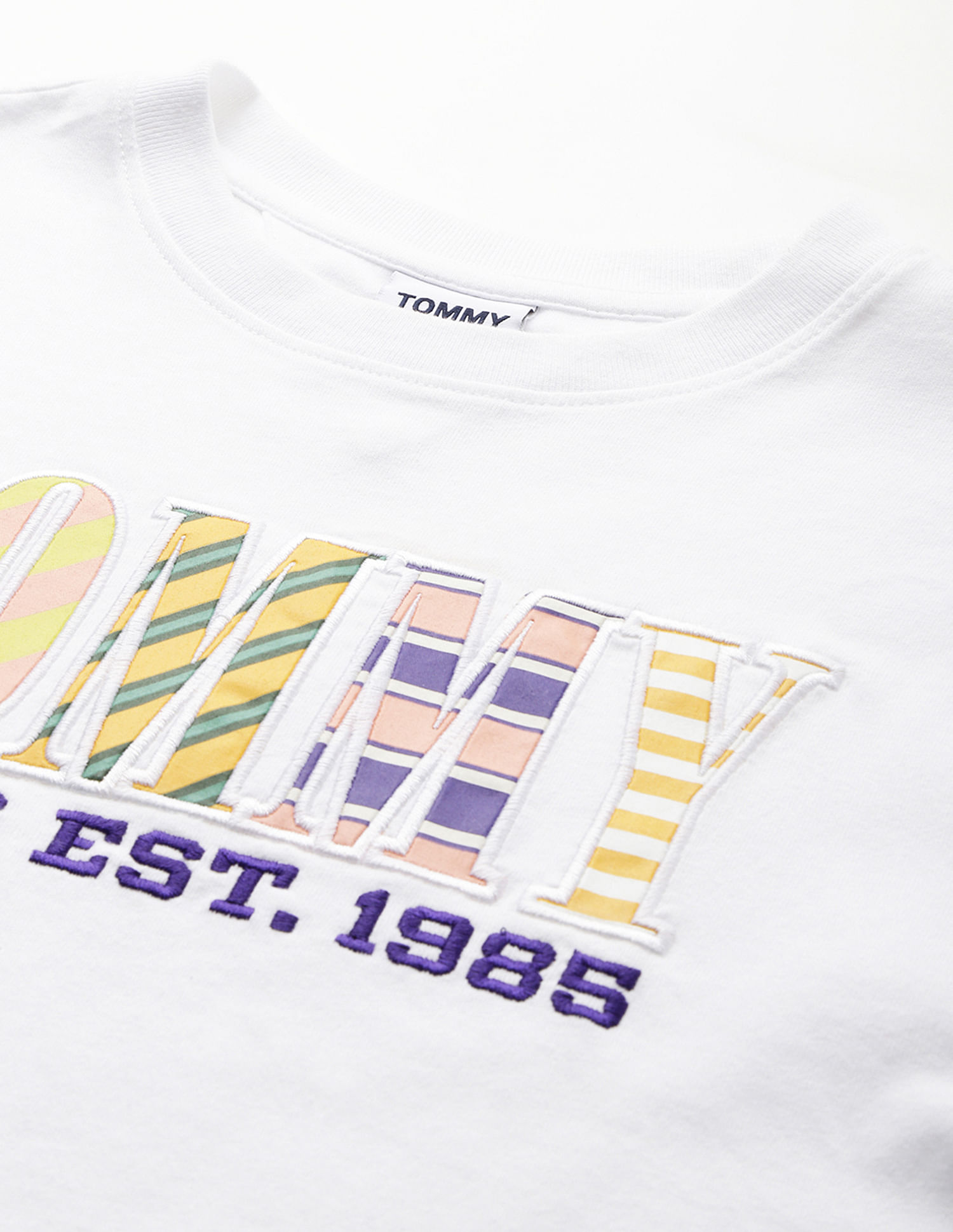 Tommy Hilfiger Crew Neck Brand Embroidered T-Shirt