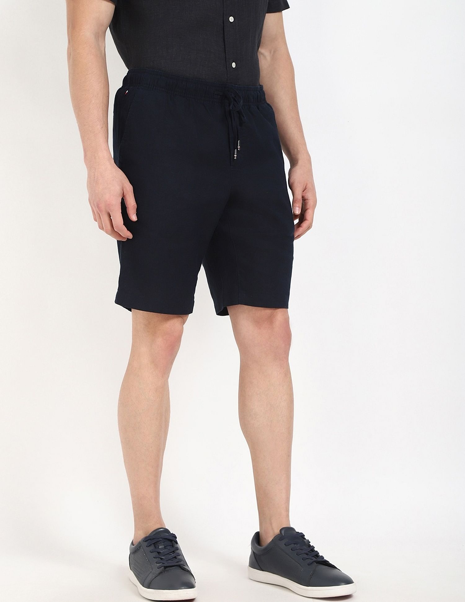 Tommy Hilfiger Relaxed-Fit Solid High-Rise Shorts