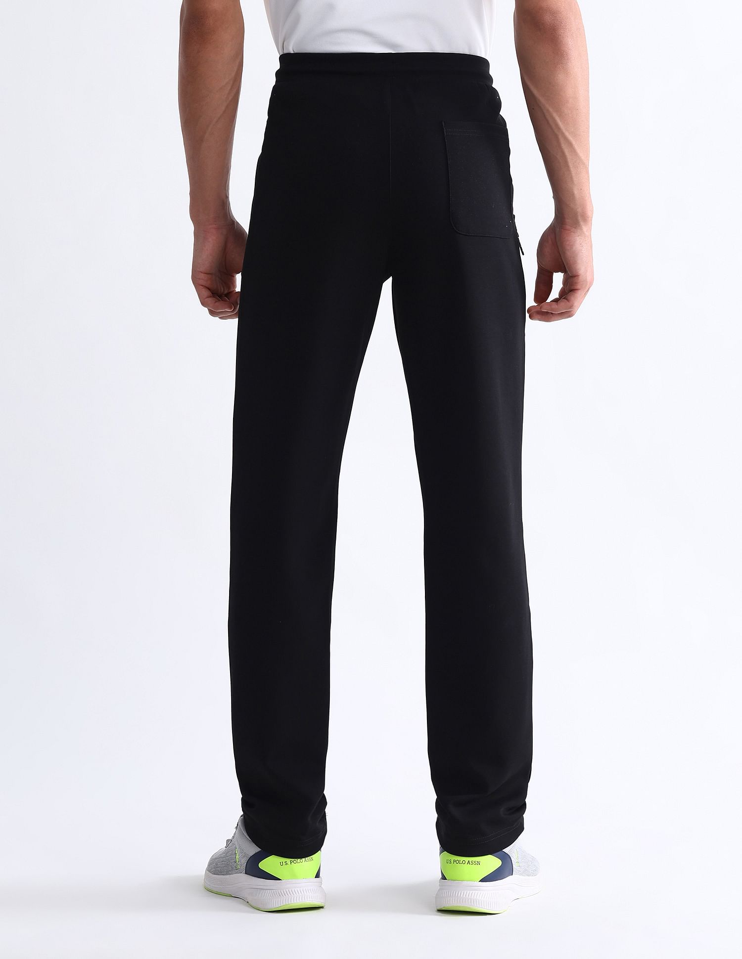 USPA Active Mid Rise Solid Active Track Pants