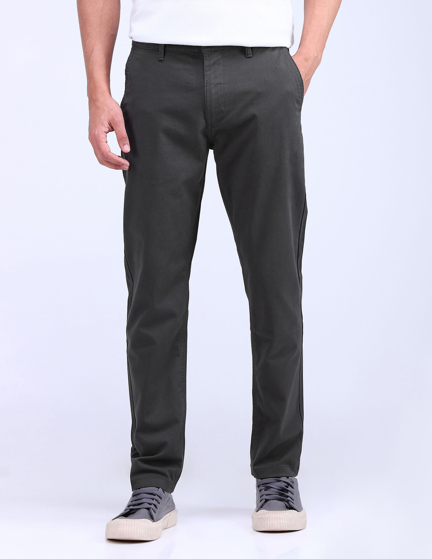 Flying Machine Slash Slim Tapered Twill Trousers