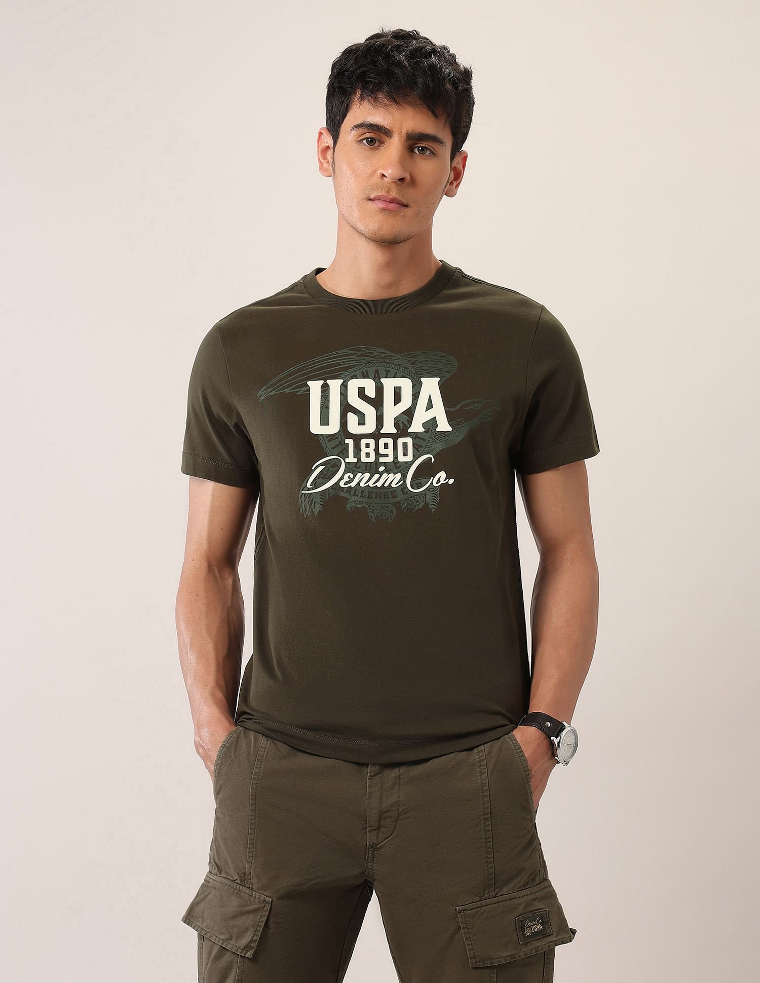 U.S. Polo Assn. Denim Co. Muscle Fit Pure Cotton T-Shirt