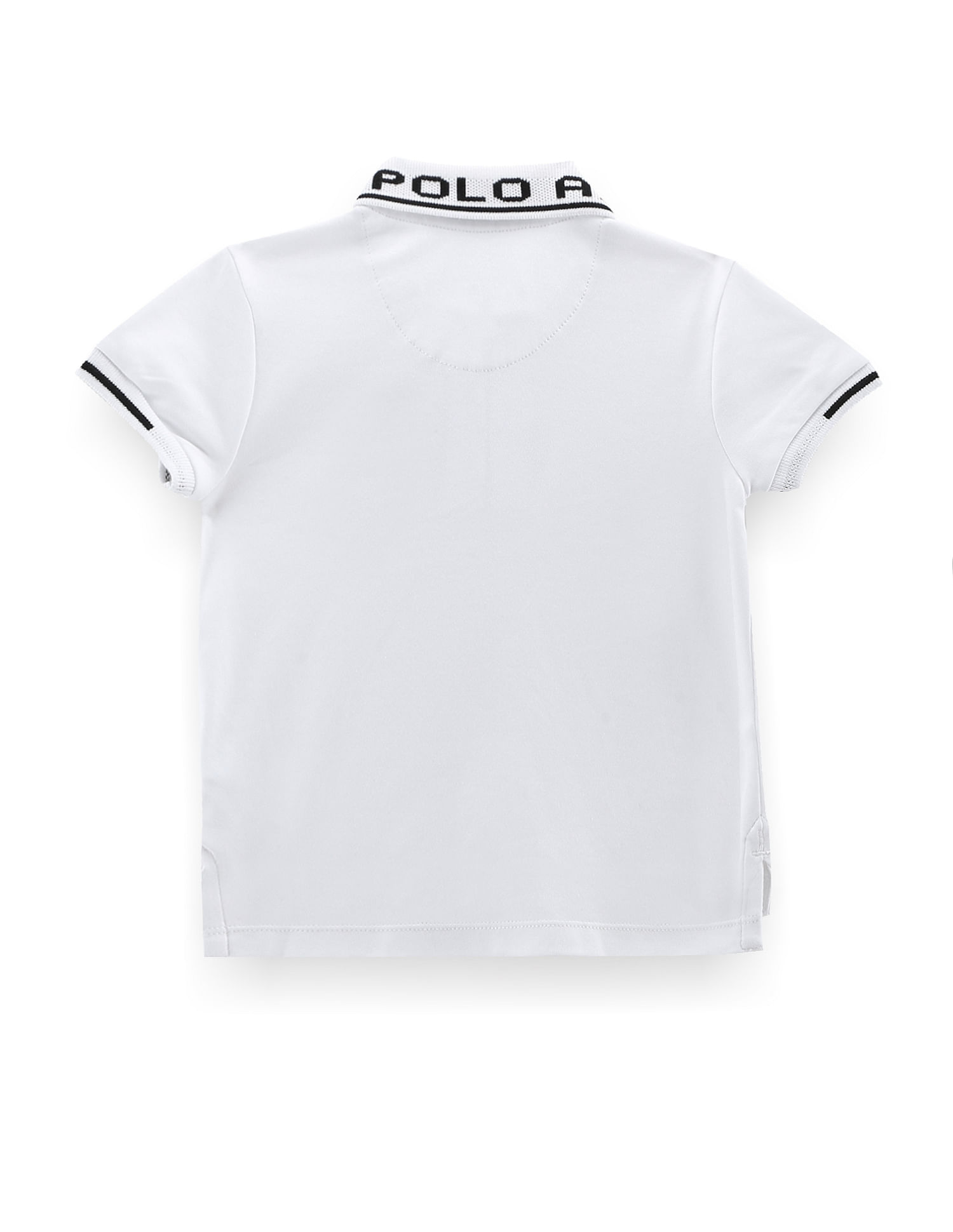U.S. Polo Assn. Kids Cotton Striped Collar Polo Shirt