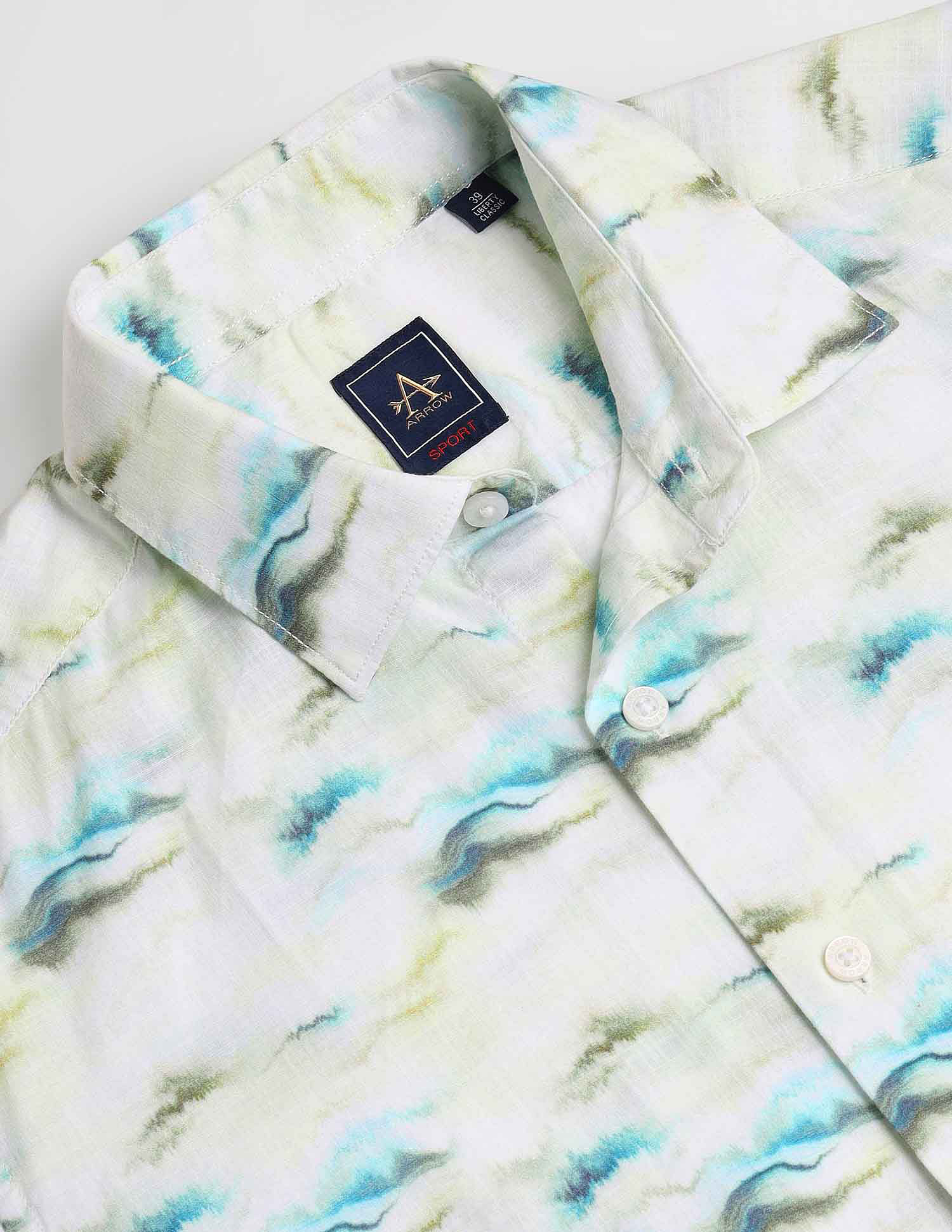 Arrow Sports Abstract Print Liberty Classic Shirt
