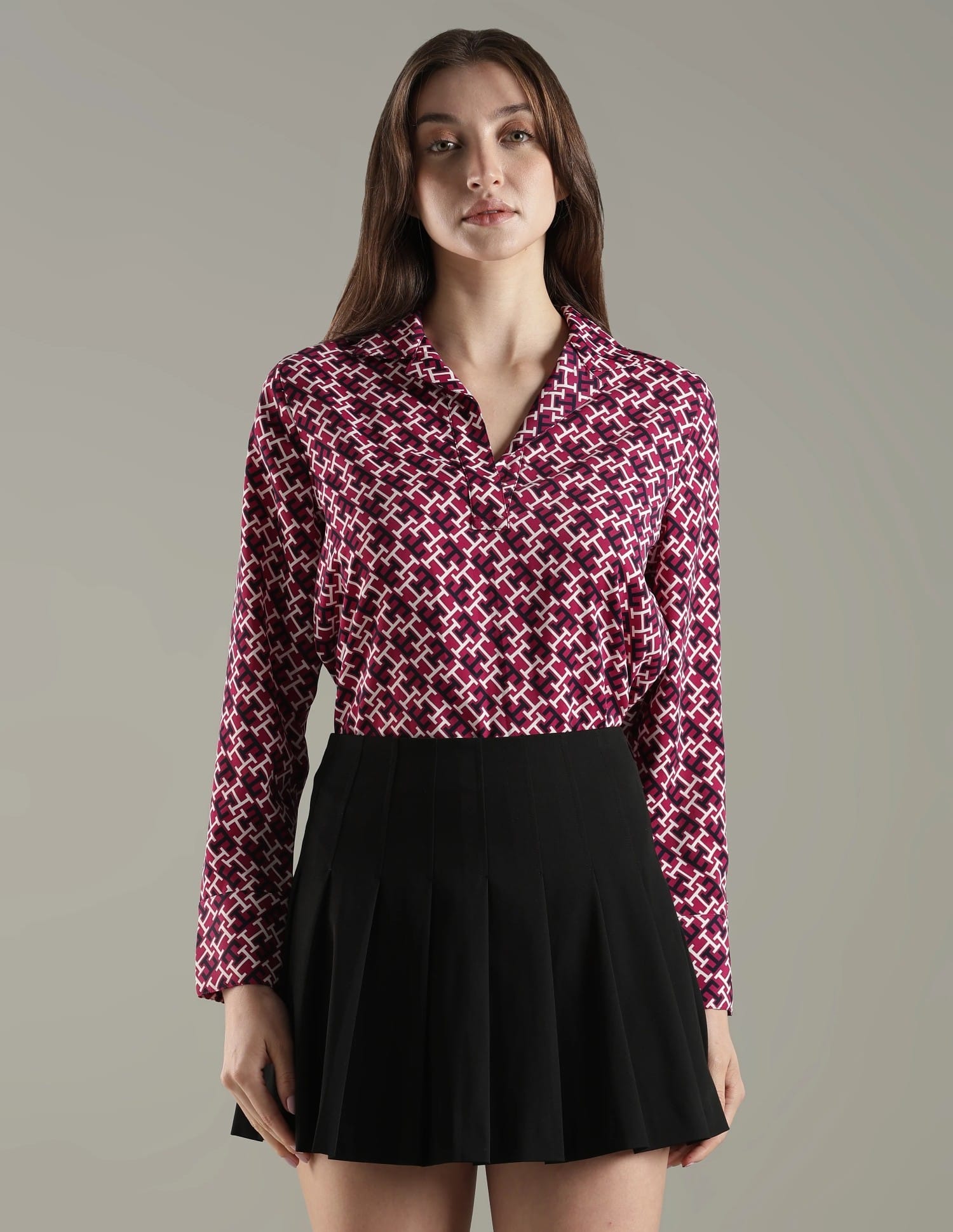 am様order♡ Buy Tommy Hilfiger Logo Relaxed Fit Polyester Shirt - NNNOW.com