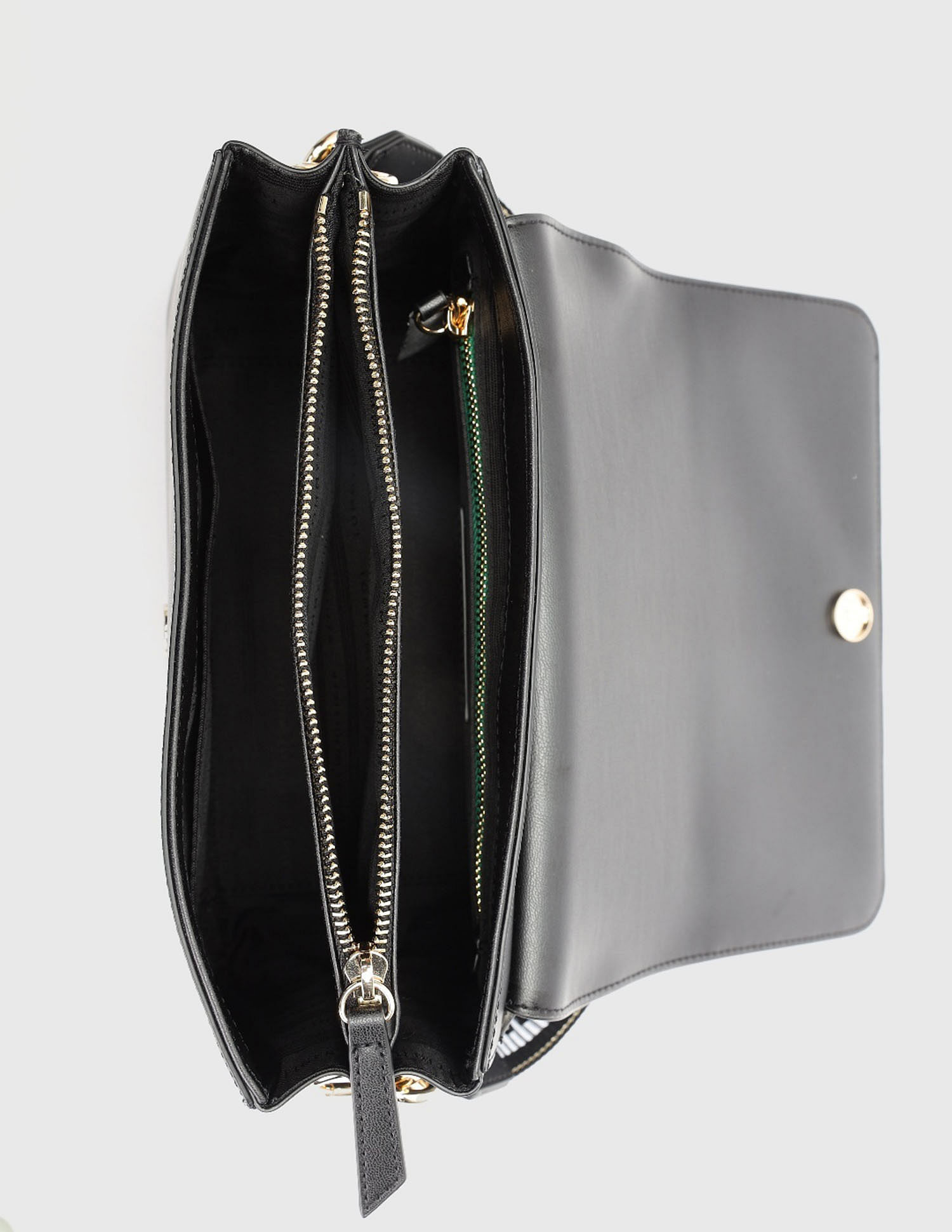 Tommy Hilfiger Solid Black PU Sling Bag