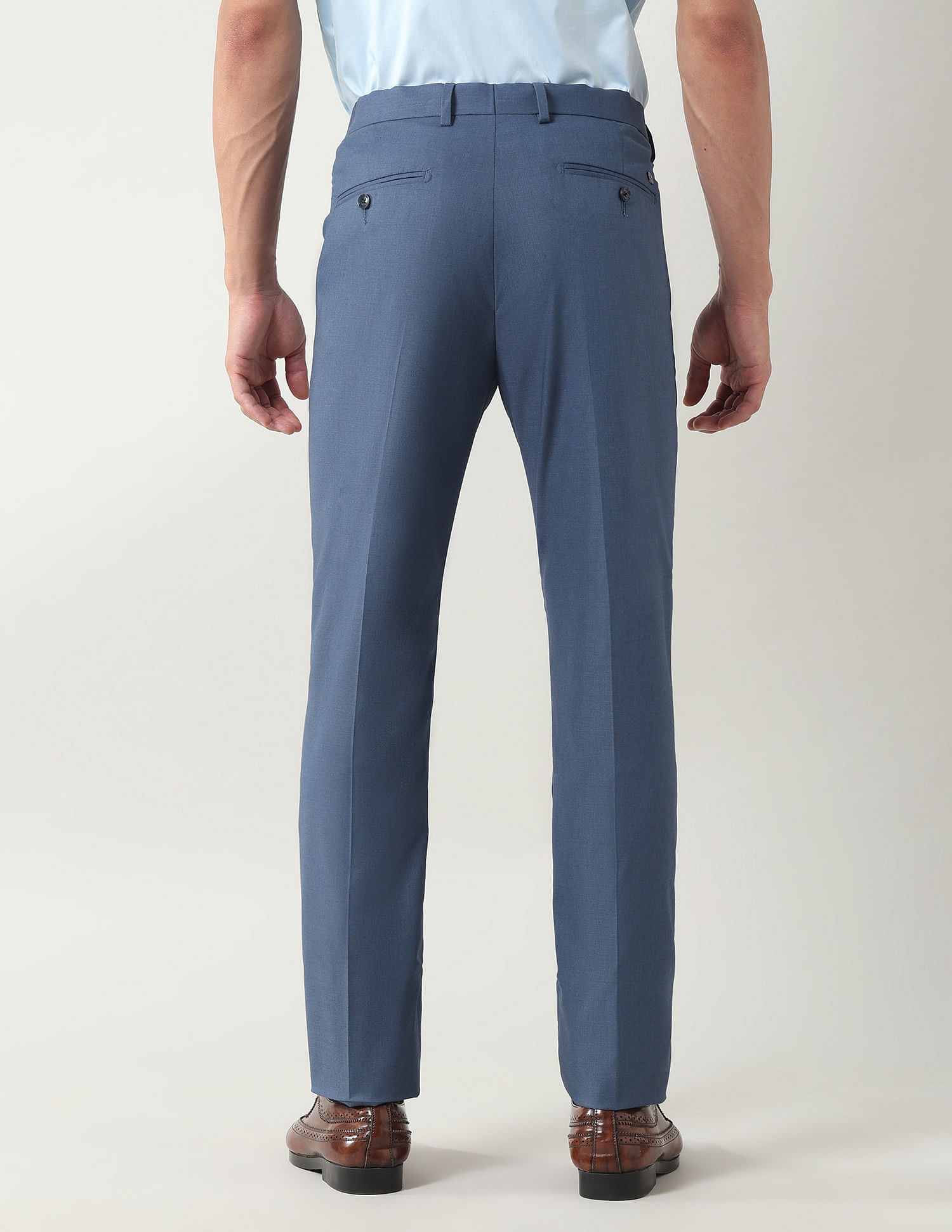 Arrow Mid Rise Slim Fit Trousers