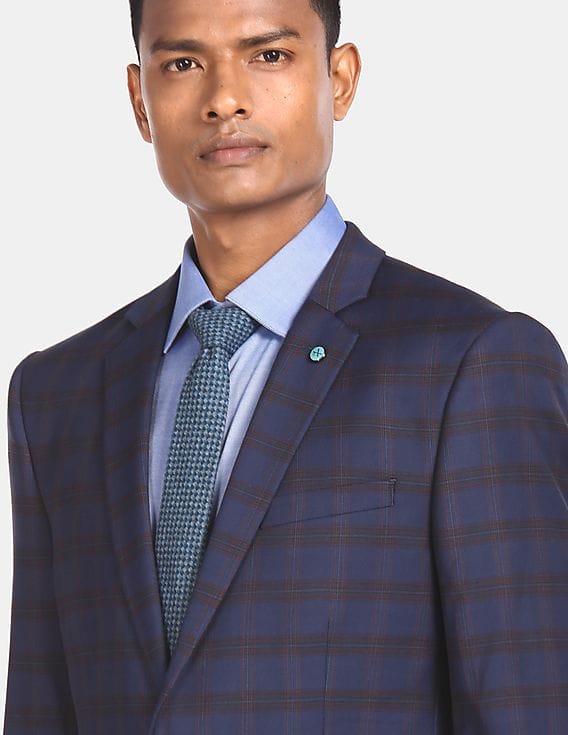 Buy Arrow Newyork Zero Calorie Slim Fit Check Two Piece Suit