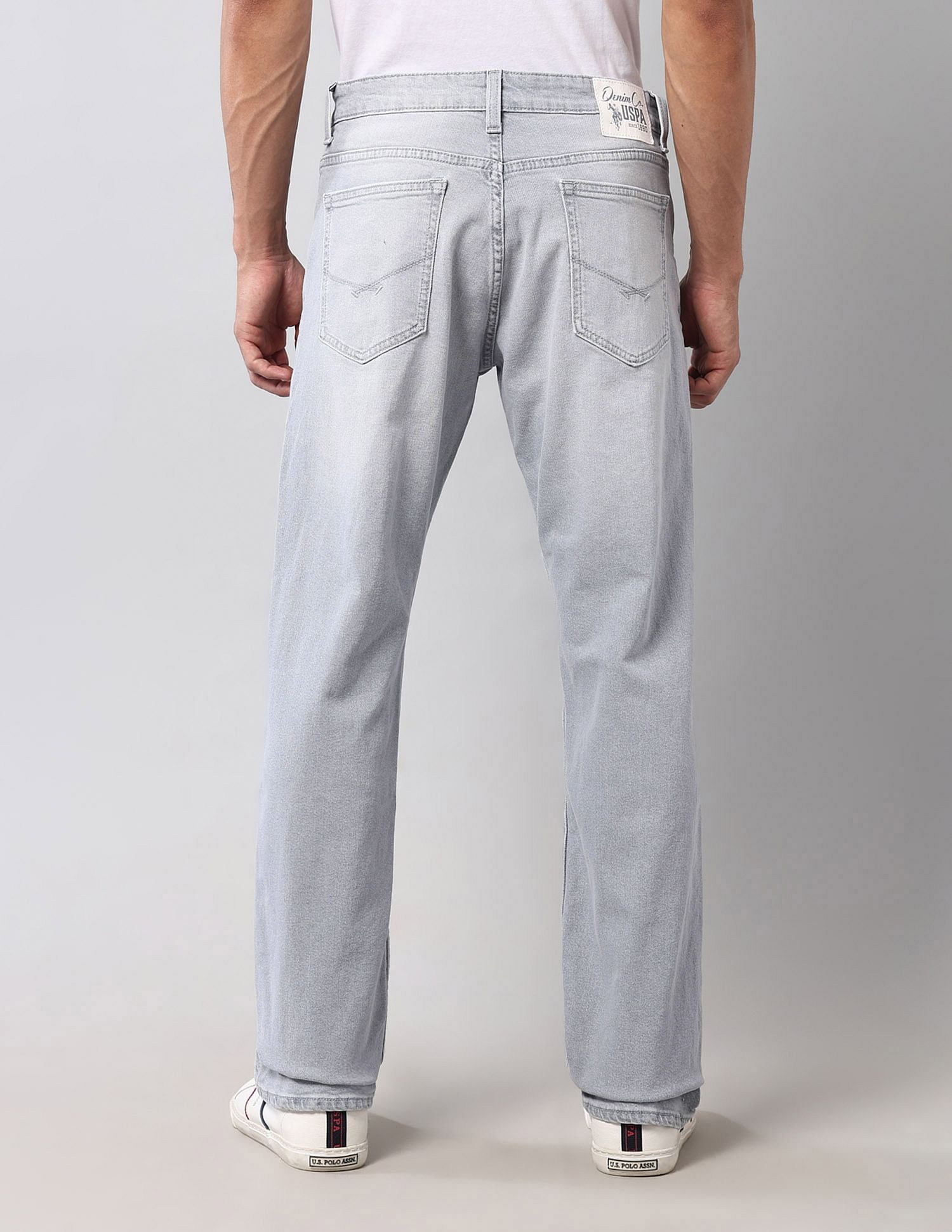 U.S. Polo Assn. Denim Co. Connor Bootcut Fit Grey Vintage Jeans