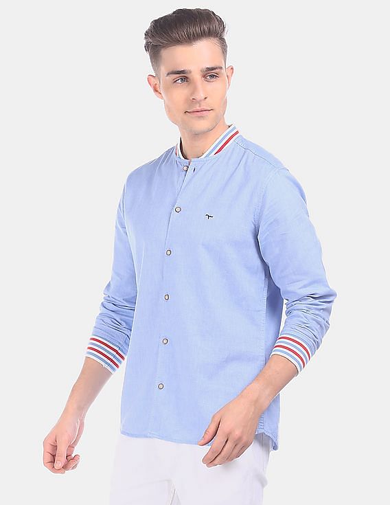 Baseball hot sale collar shirt