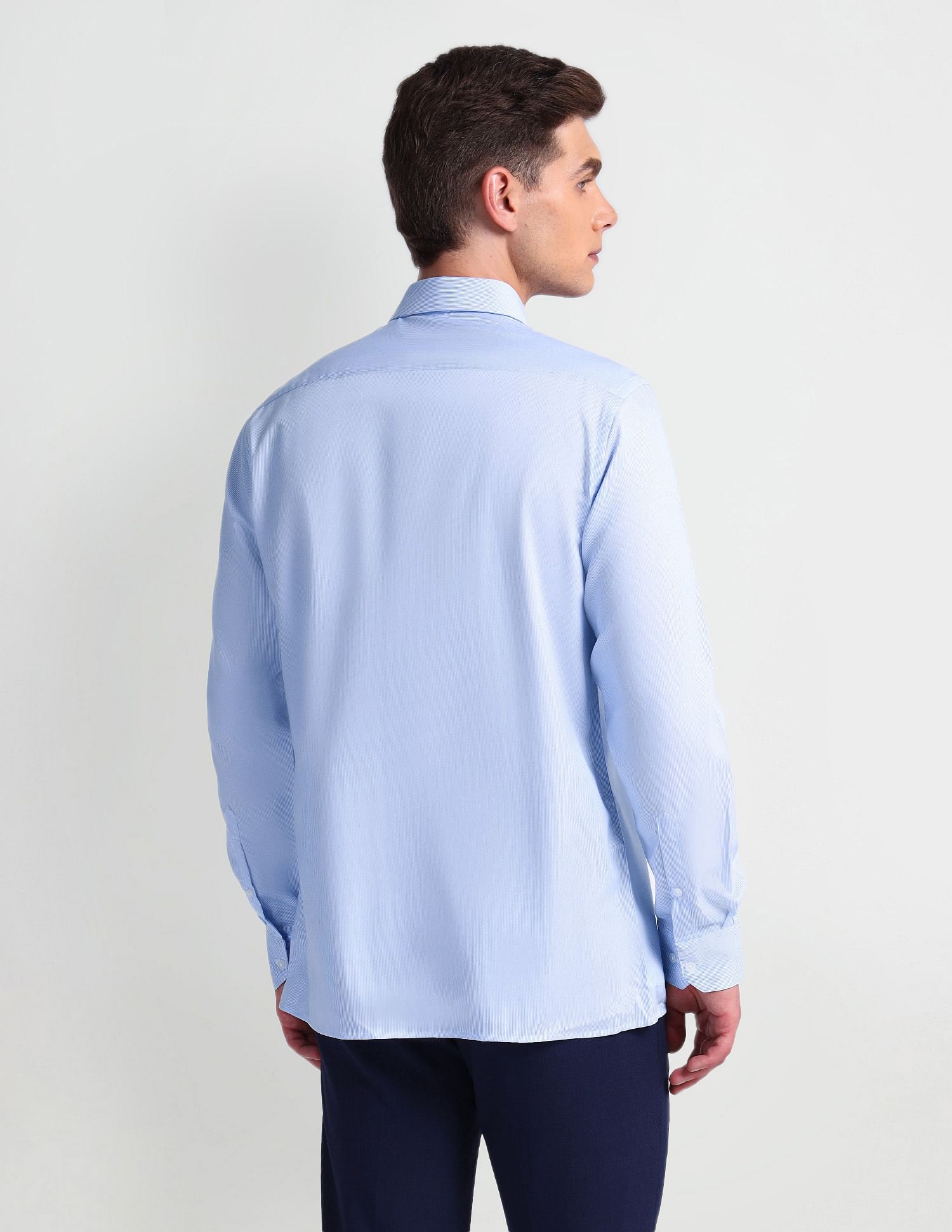 Arrow Pure Cotton Vertical Stripe Shirt