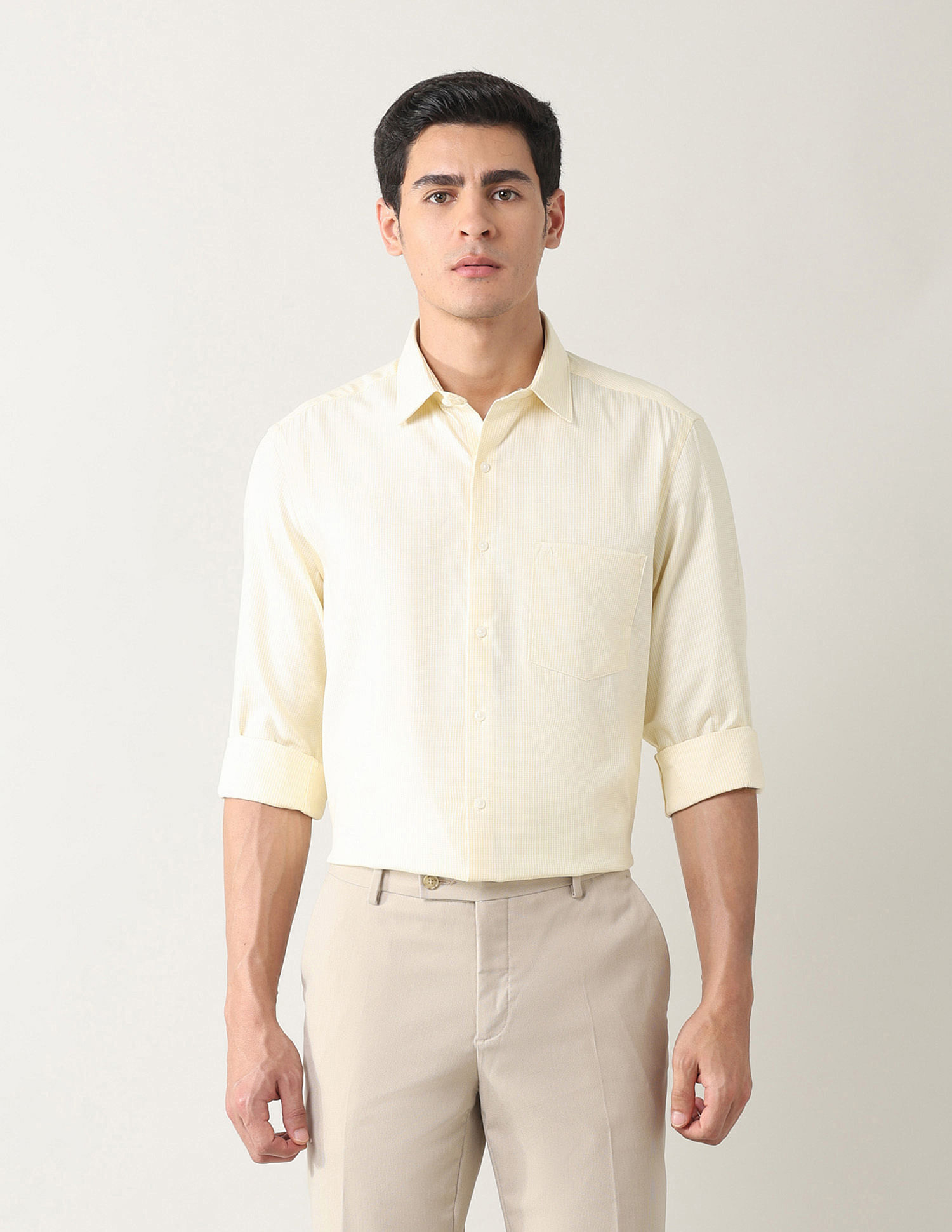 Arrow Textured Liberty Classic Fit Shirt
