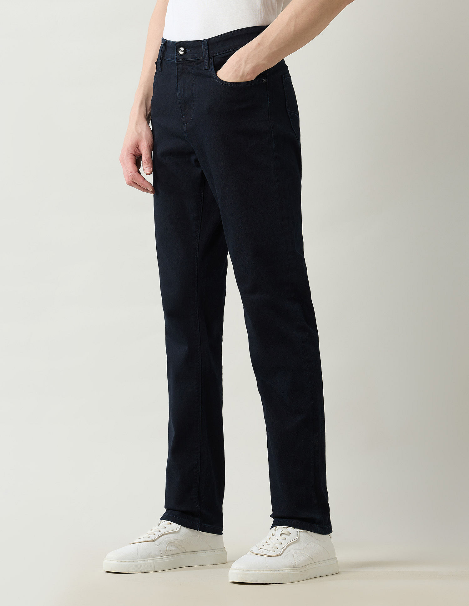 Arrow Newyork Mid Rise Regular Straight Fit Jeans