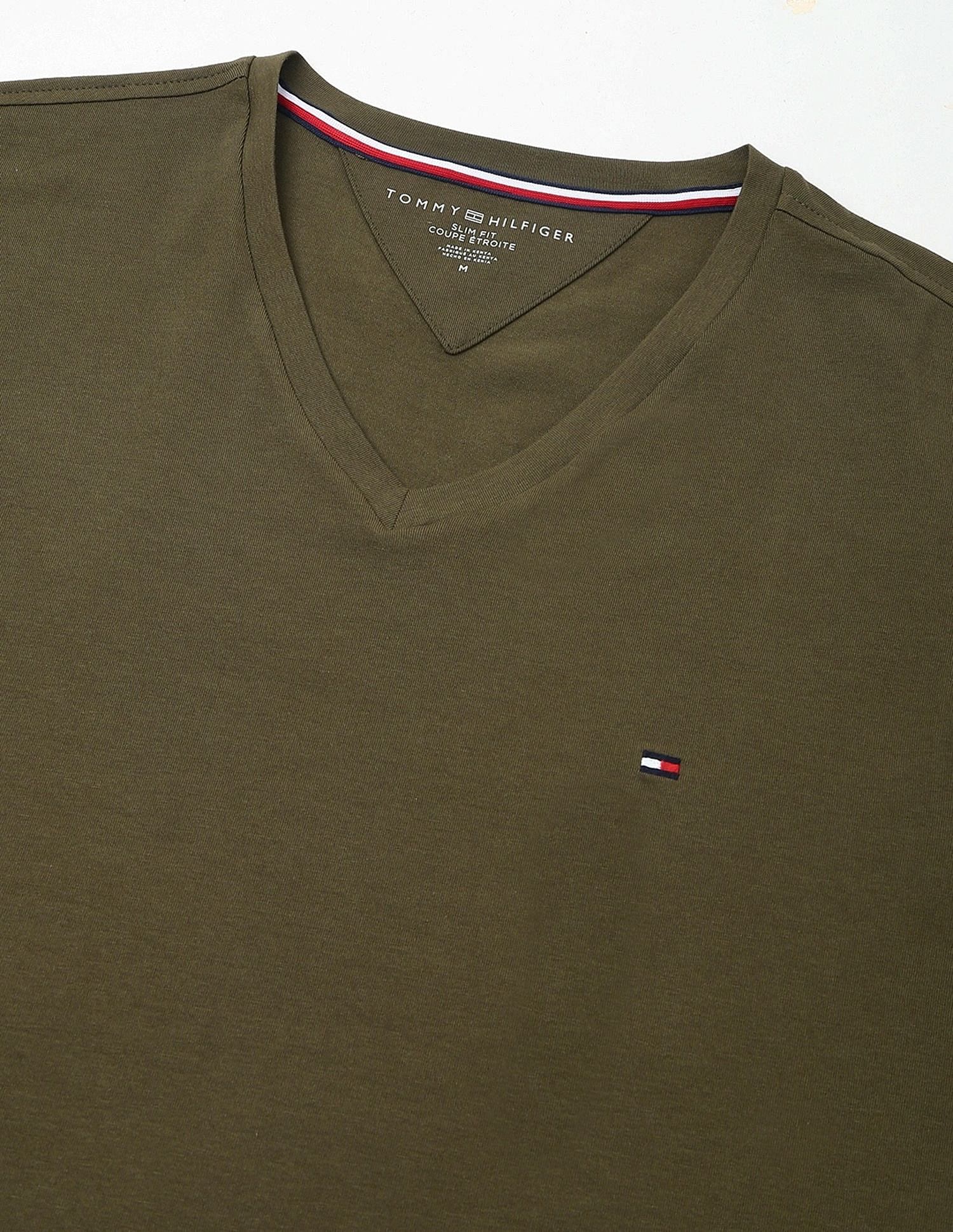 Tommy Hilfiger Solid Slim-Fit Cotton T-Shirt