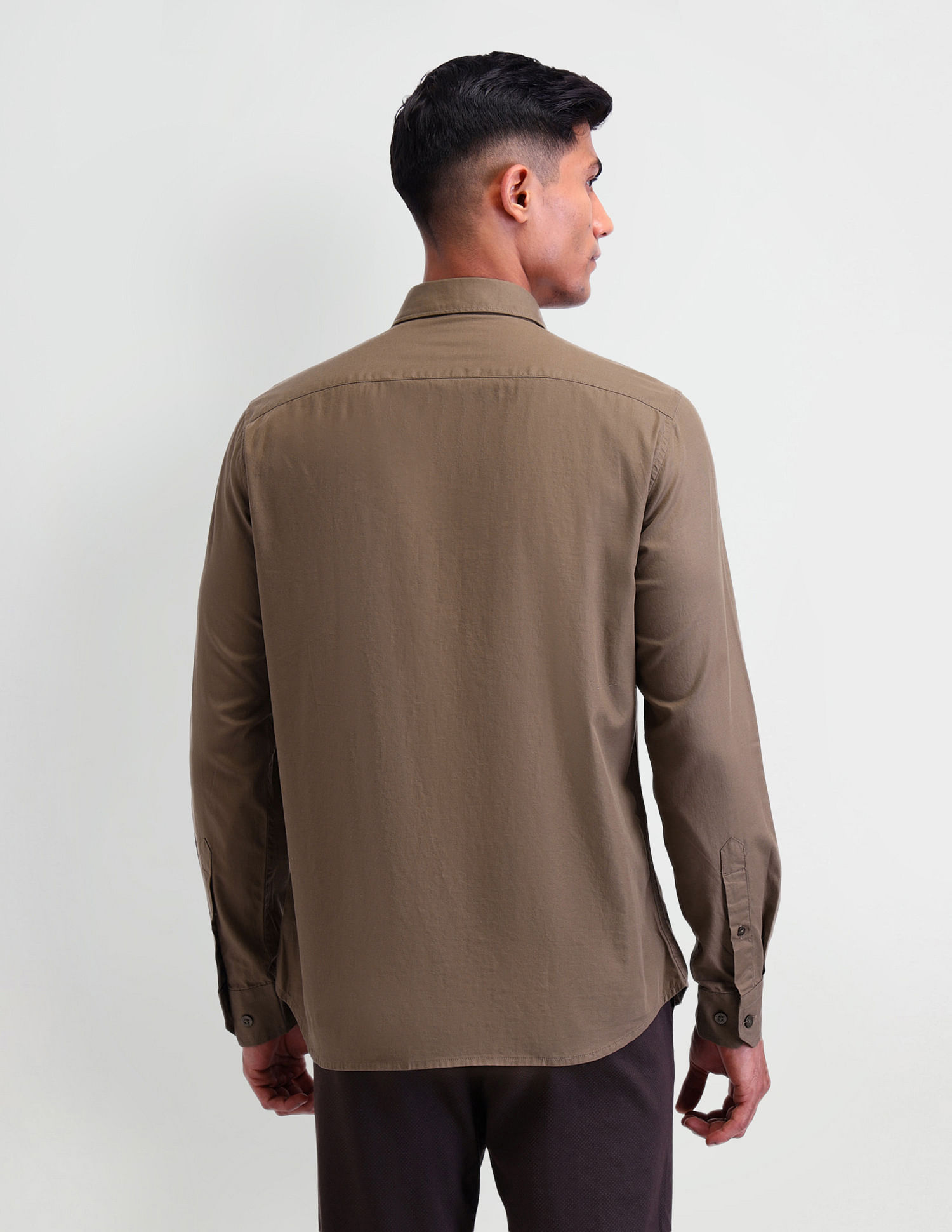 Arrow Sport Horizontal Striped Slim Fit Shirt