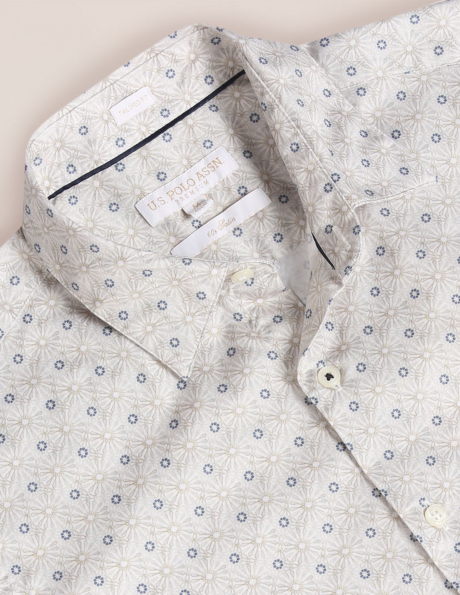 U.S. Polo Assn. Cotton Satin Floral Shirt