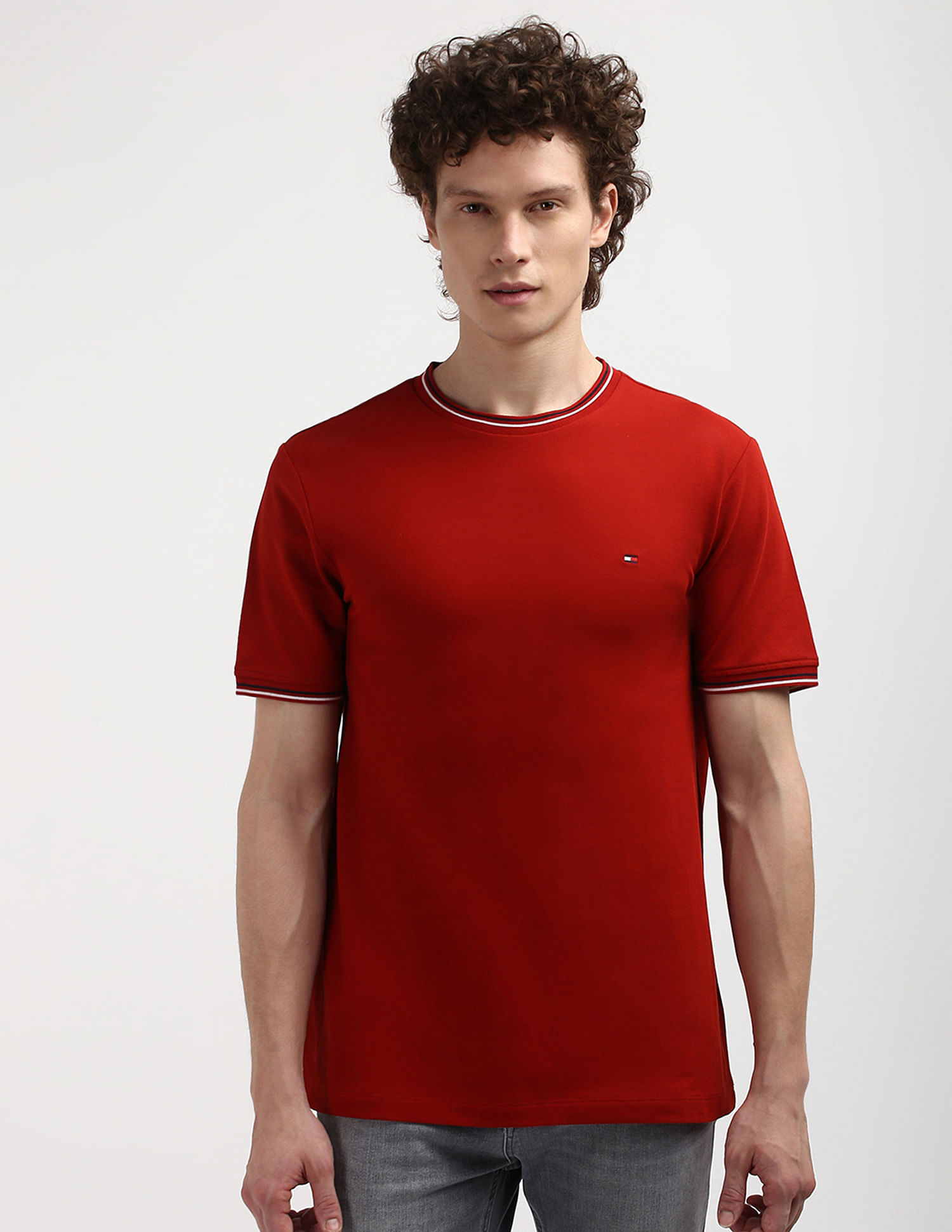 Tommy Hilfiger Tipped Collar Organic Cotton T-Shirt