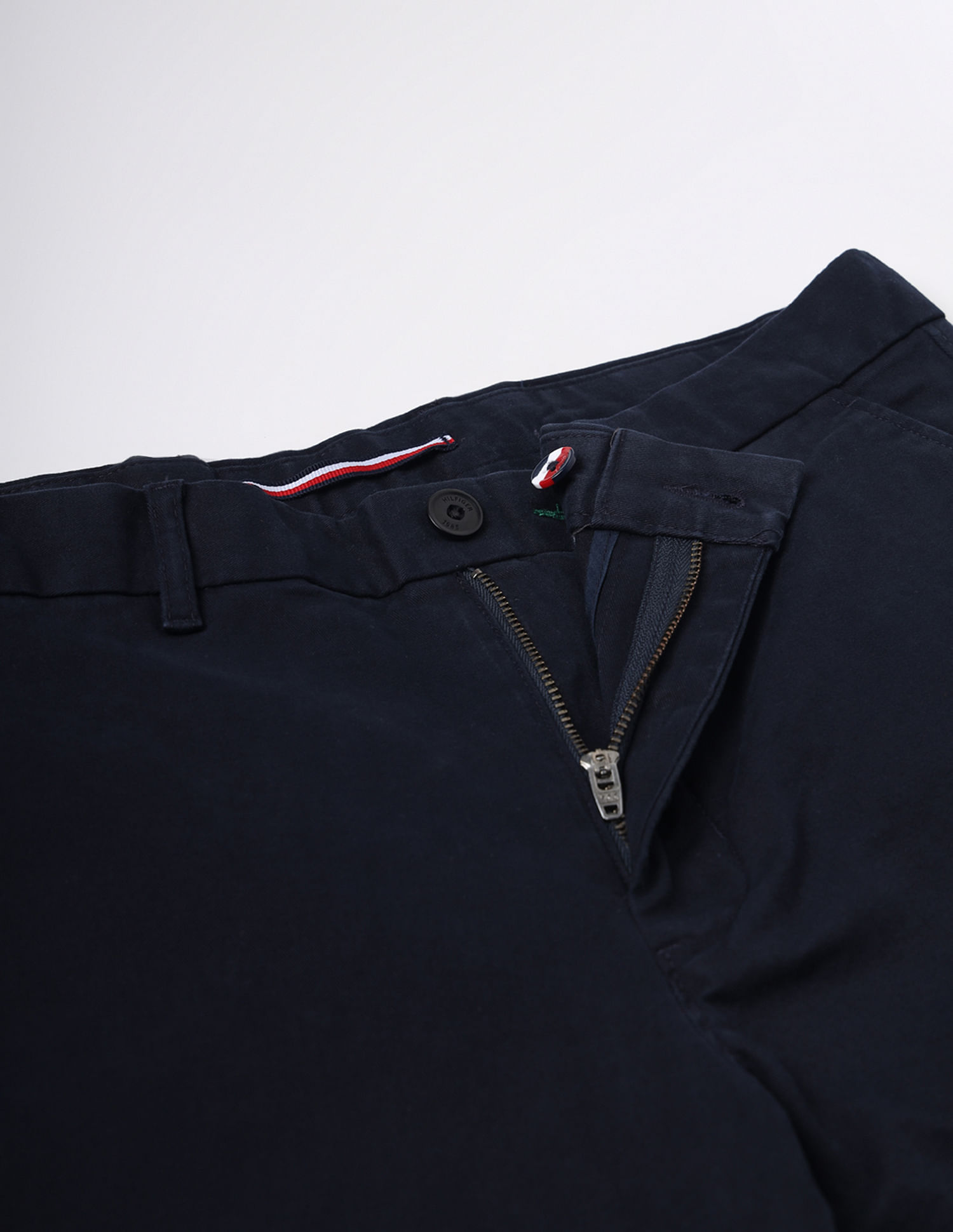 Tommy Hilfiger Cotton Stretch Solid Trousers