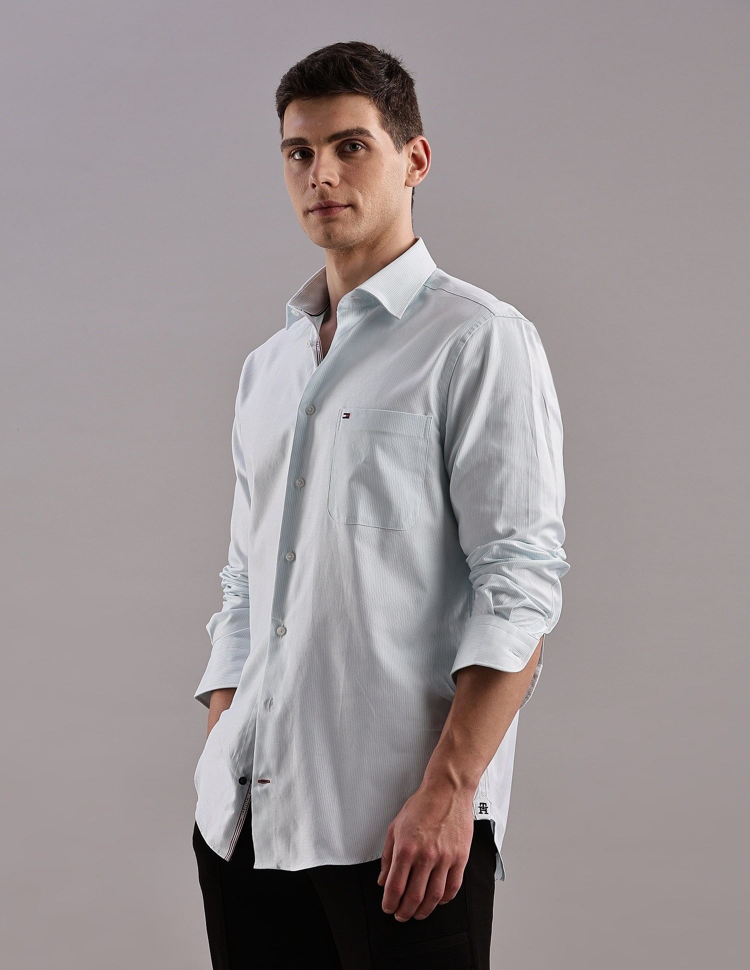 Tommy Hilfiger Striped Regular-Fit Cotton Shirt