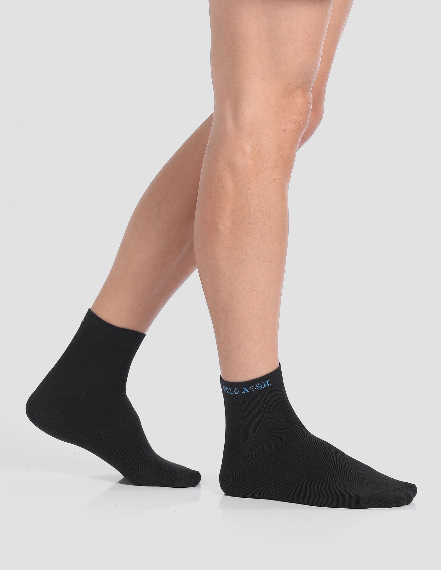 USPA Innerwear Ankle Length Stretch I646 Socks - Pack Of 3