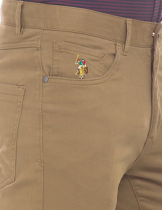 U.S. POLO ASSN. Slim Fit Men Grey Trousers - Buy U.S. POLO ASSN. Slim Fit  Men Grey Trousers Online at Best Prices in India | Flipkart.com