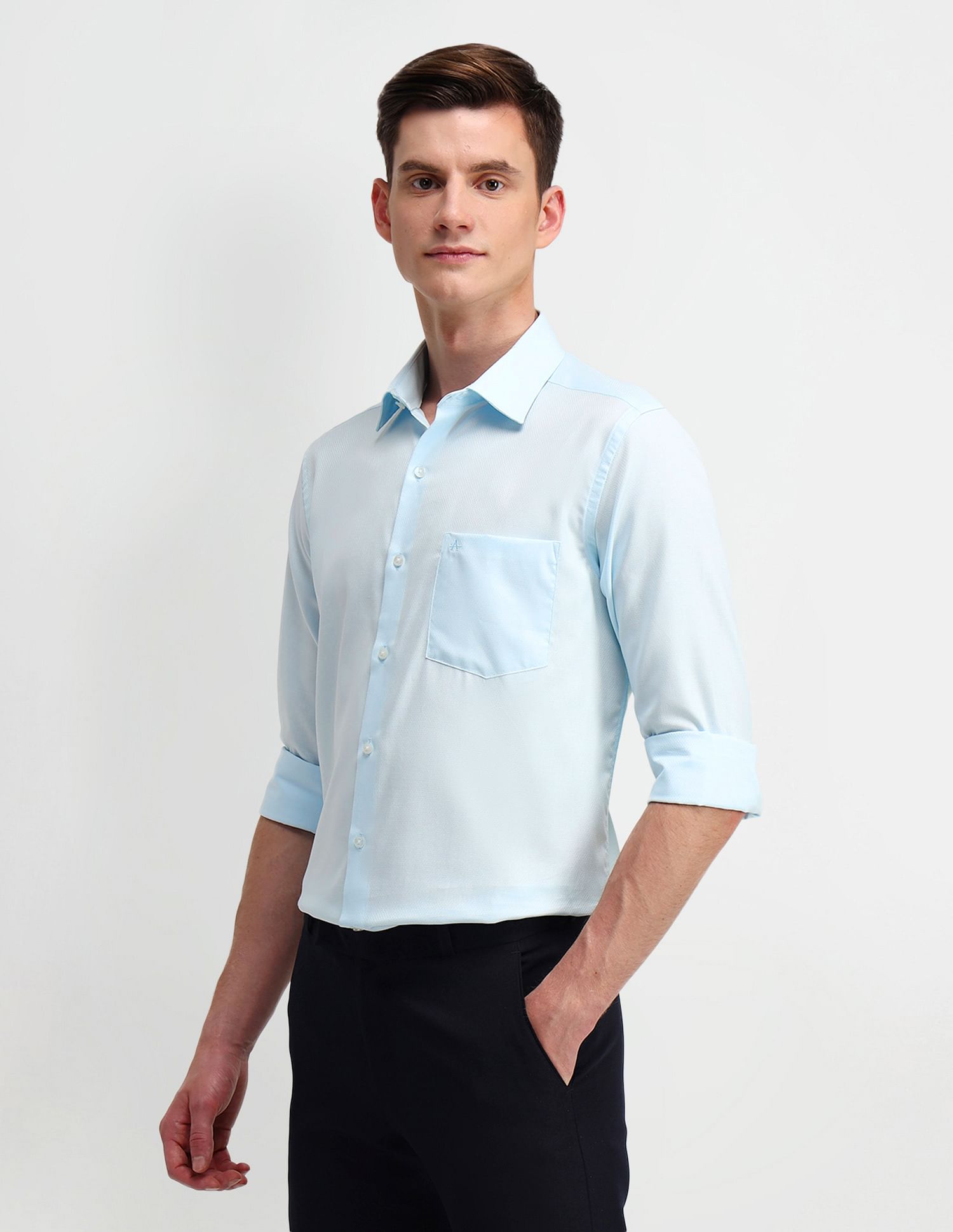 Arrow Manhattan Slim Fit Cotton Shirt